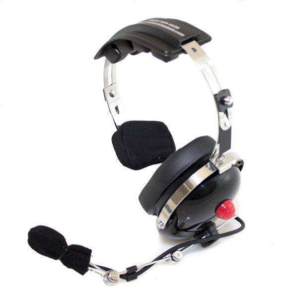 Crew Chief Single Side Headset with noise canceling microphone and 3.5mm audio jack for handheld radios