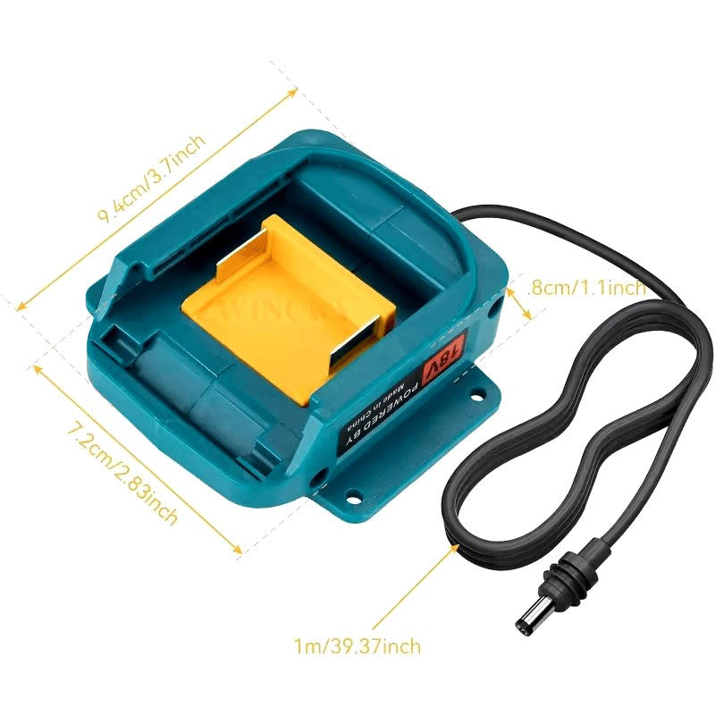 Battery adapter cable for Makita 18V Li-Ion batteries to power Starlink Mini with 1m cord and durable construction