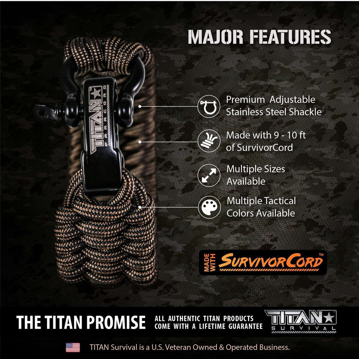SurvivorCord Paracord Survival Bracelets for Outdoor Adventure