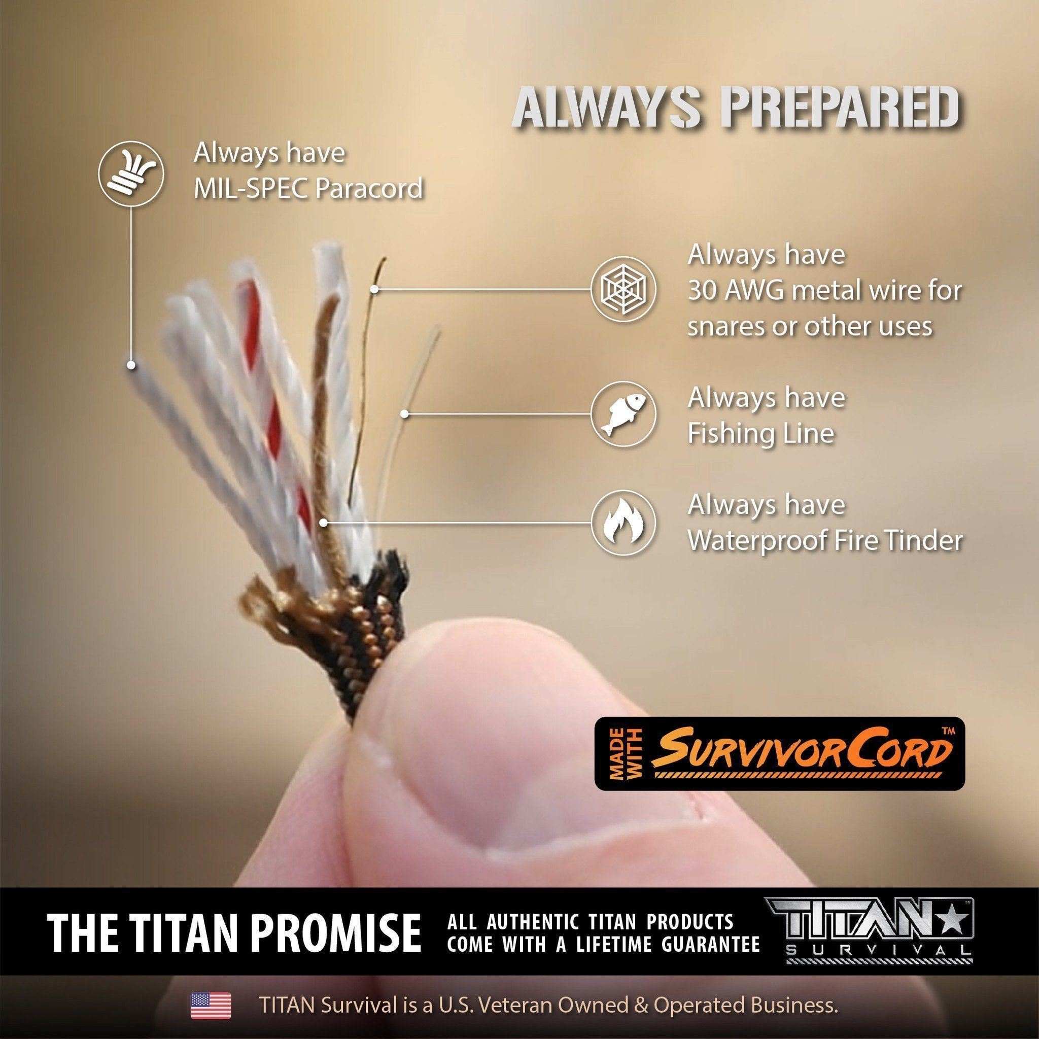 SurvivorCord Paracord Survival Bracelets for Outdoor Adventure