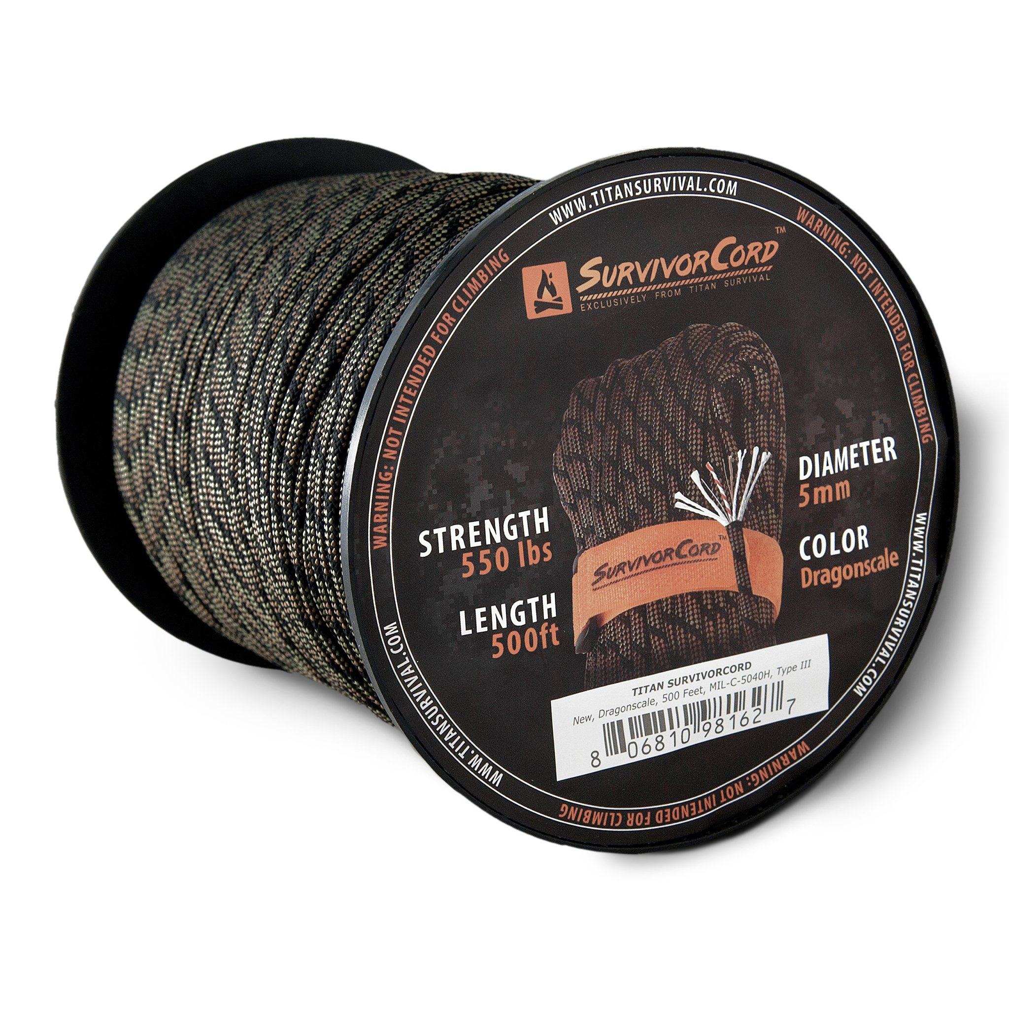 SurvivorCord Dragonscale Spool | Advanced Survival Paracord