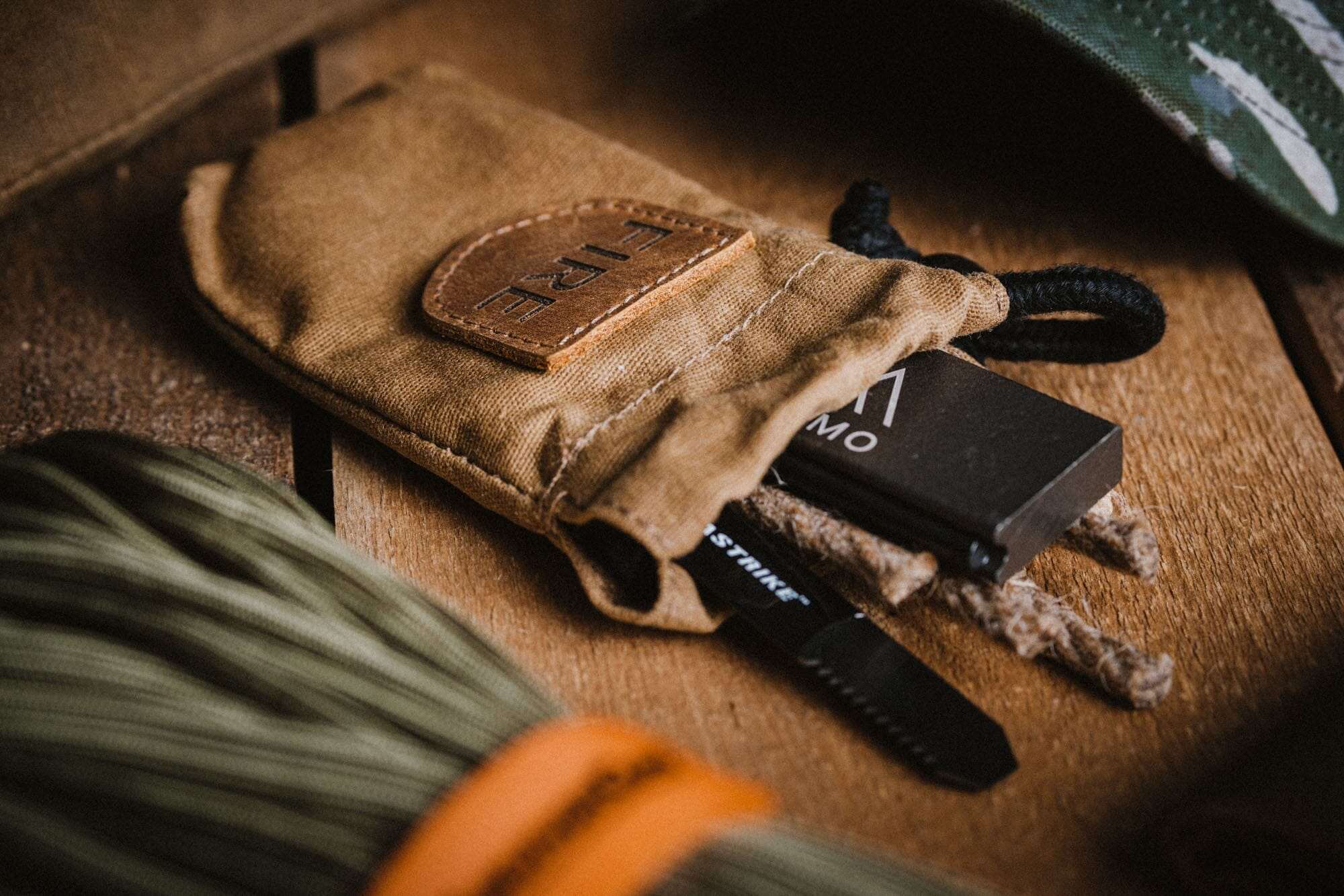 TACAMO Mini Fire-Starter Kit – Compact, Reliable, with a Canvas Pouch