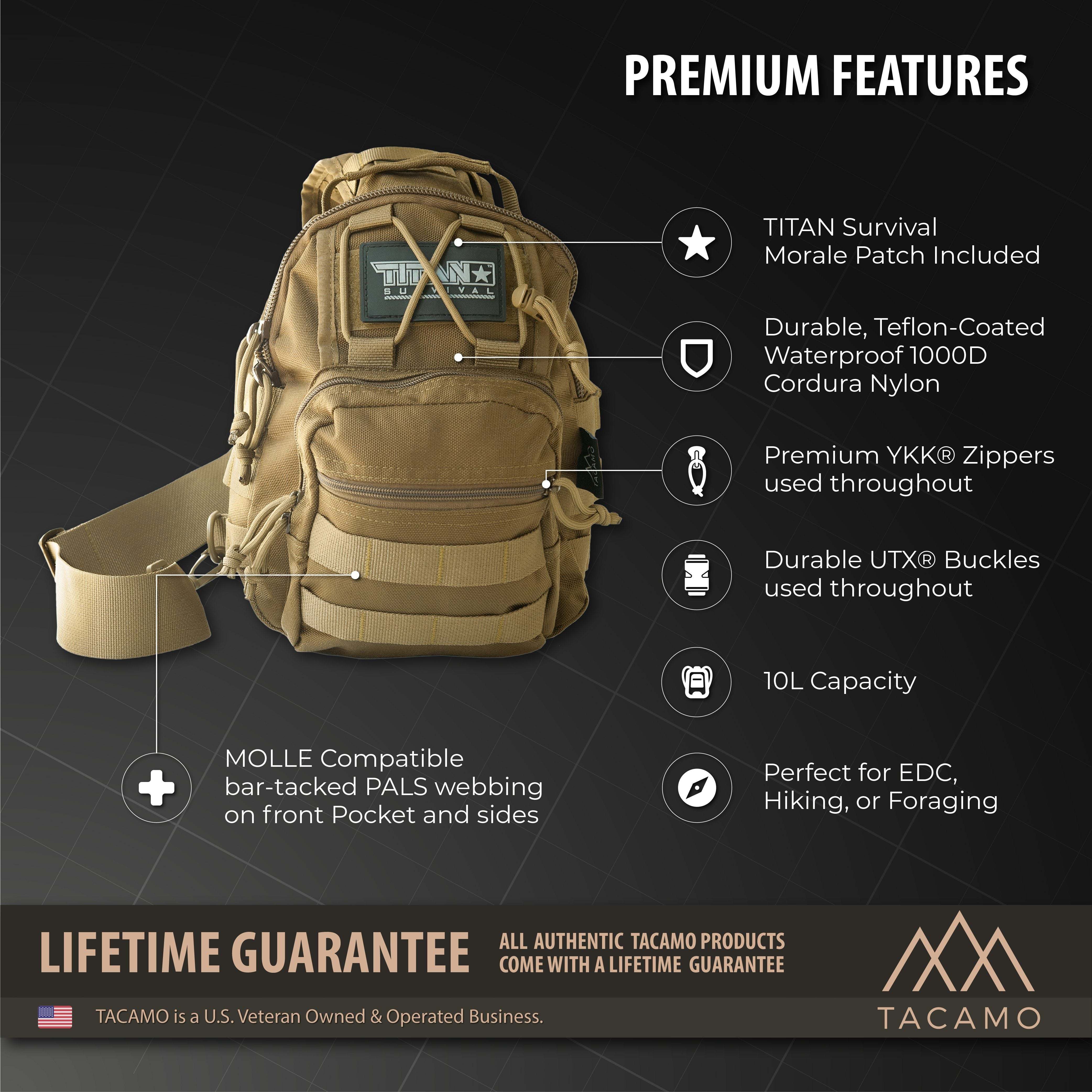 SB10 10L Tactical Crossbody Shoulder Bag - Durable Sling Style