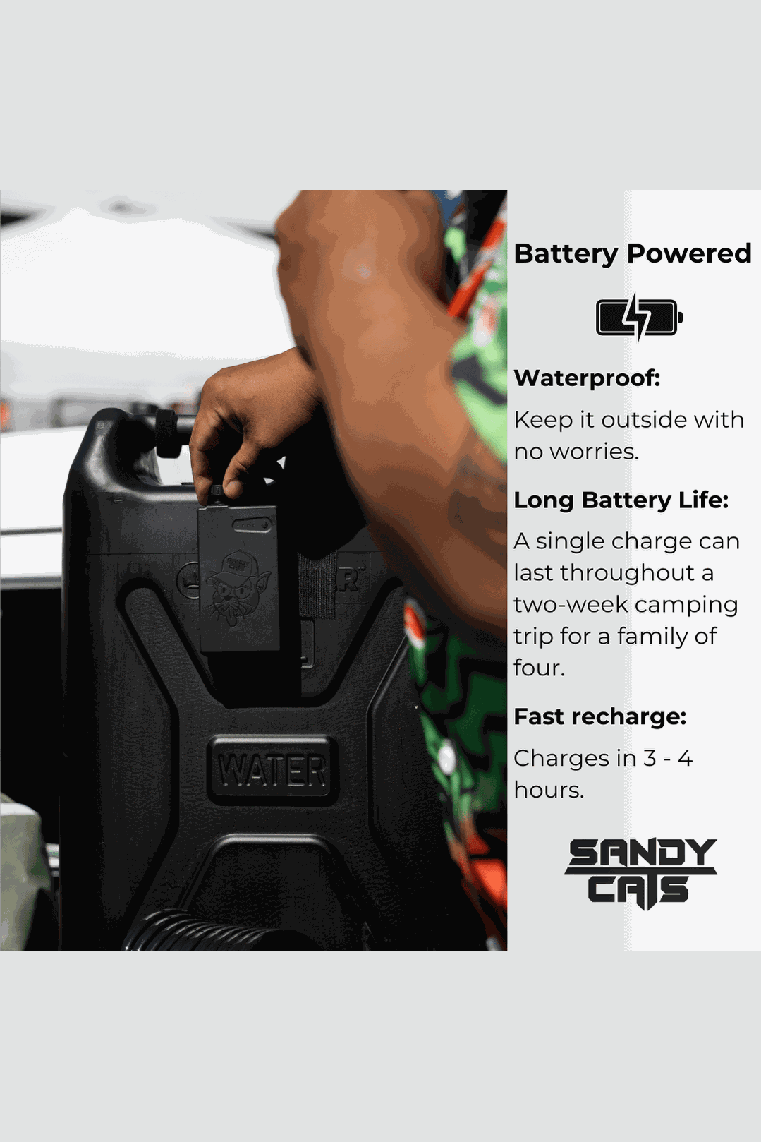 TrailWash System | Extra Battery Pack and Charger  - Stay Clean