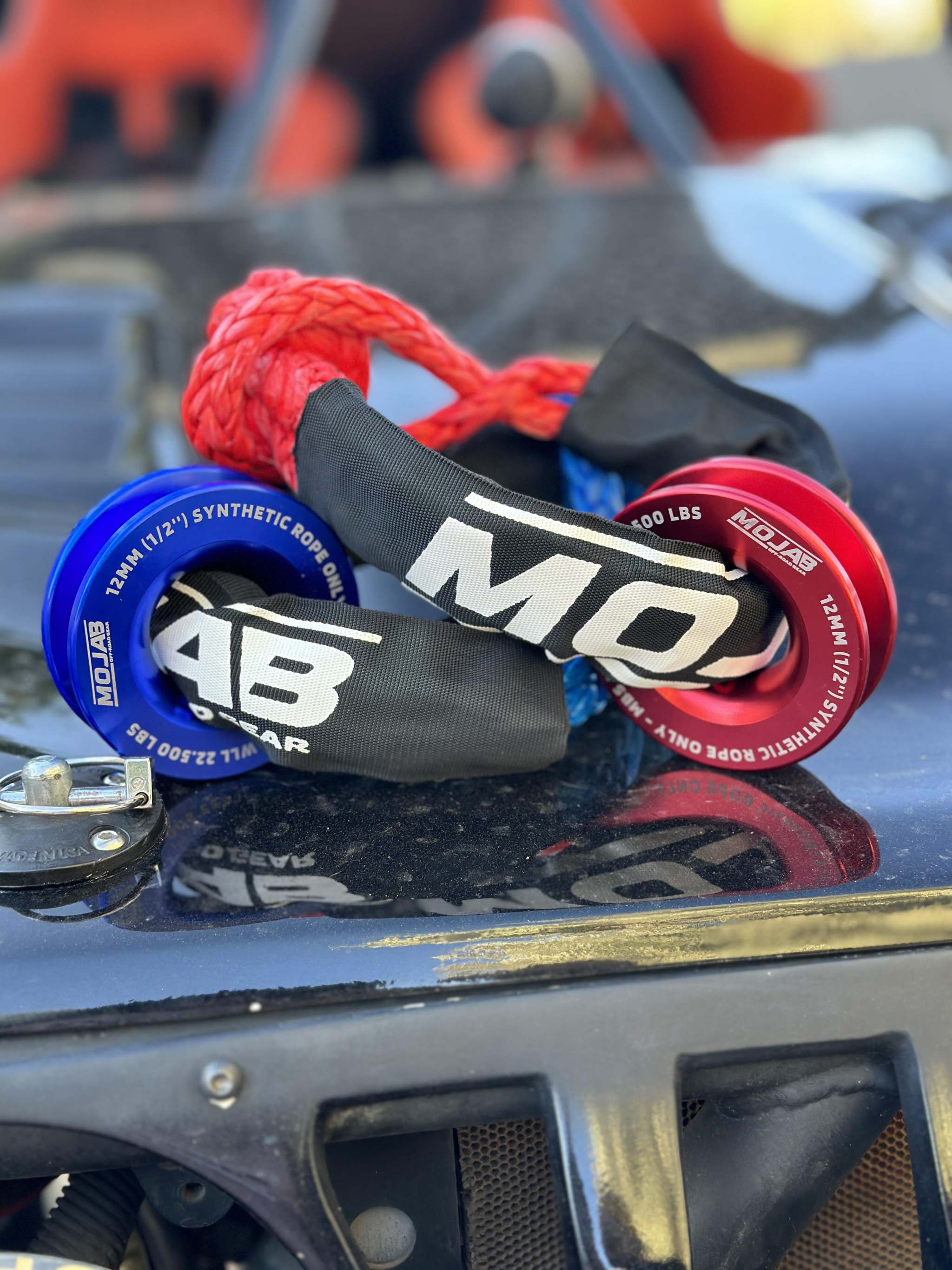 Soft Shackle 3/8'' x 22'' – Heavy-Duty Recovery | Set of 2 with Sleeve