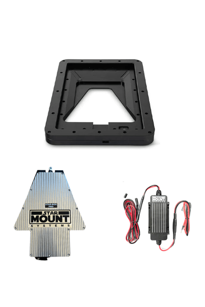 Star-Mount VOYAGER 12v PRO BUNDLE for Gen 3 Starlink with 12V conversion and versatile mounting options