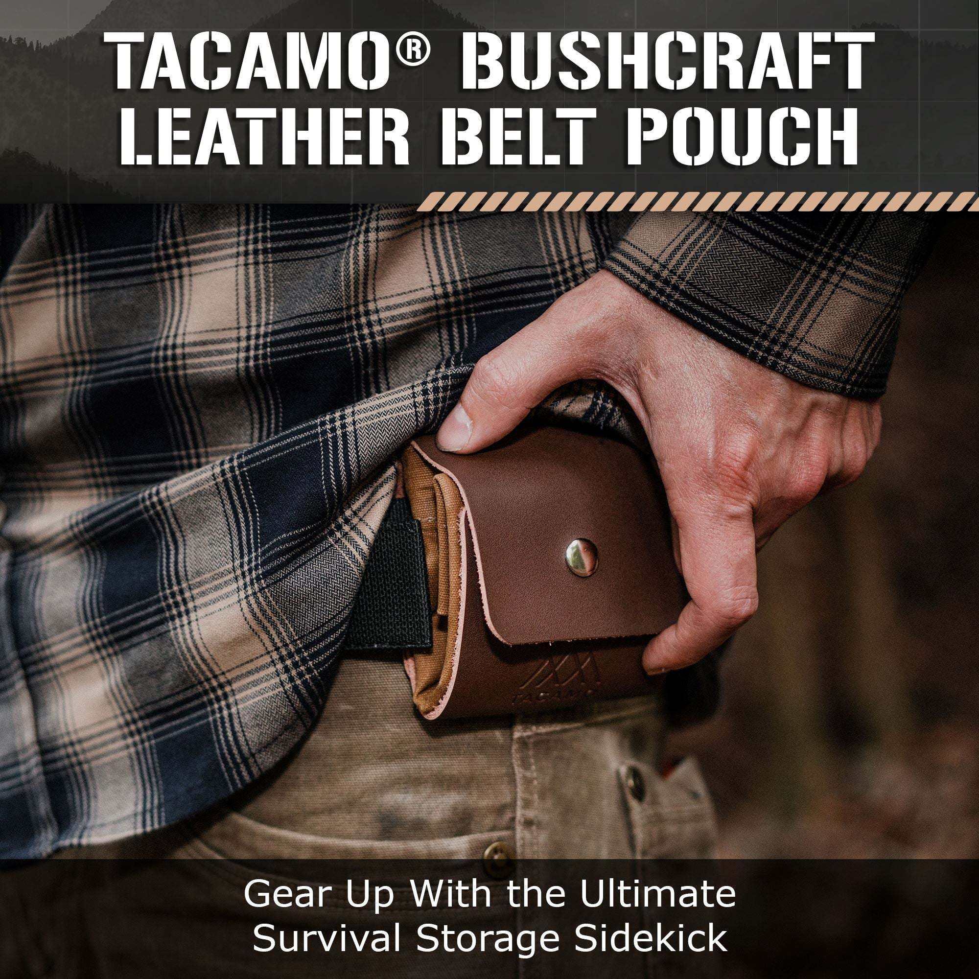 Canvas Foraging Pouch - Waxed, Rugged, Weather-Resistant, Hands-Free