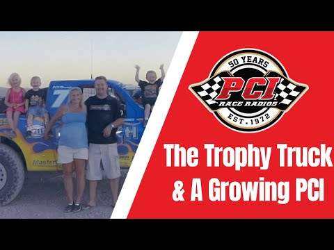 PCI Race Radios 50th anniversary trophy truck offroad racing with advanced communication and GPS systems