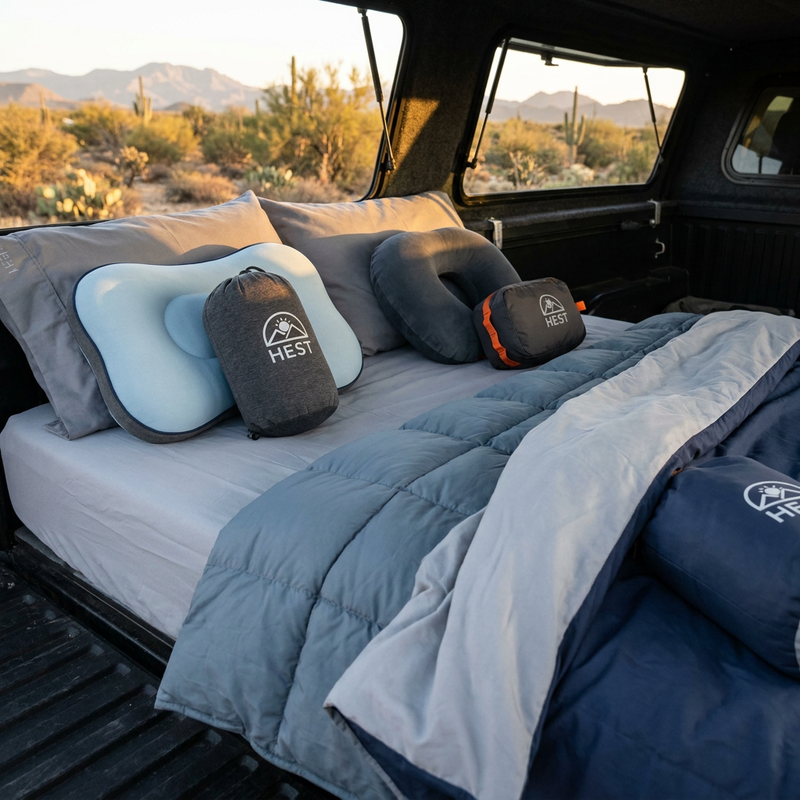 CAMP BEDDING & PILLOWS
