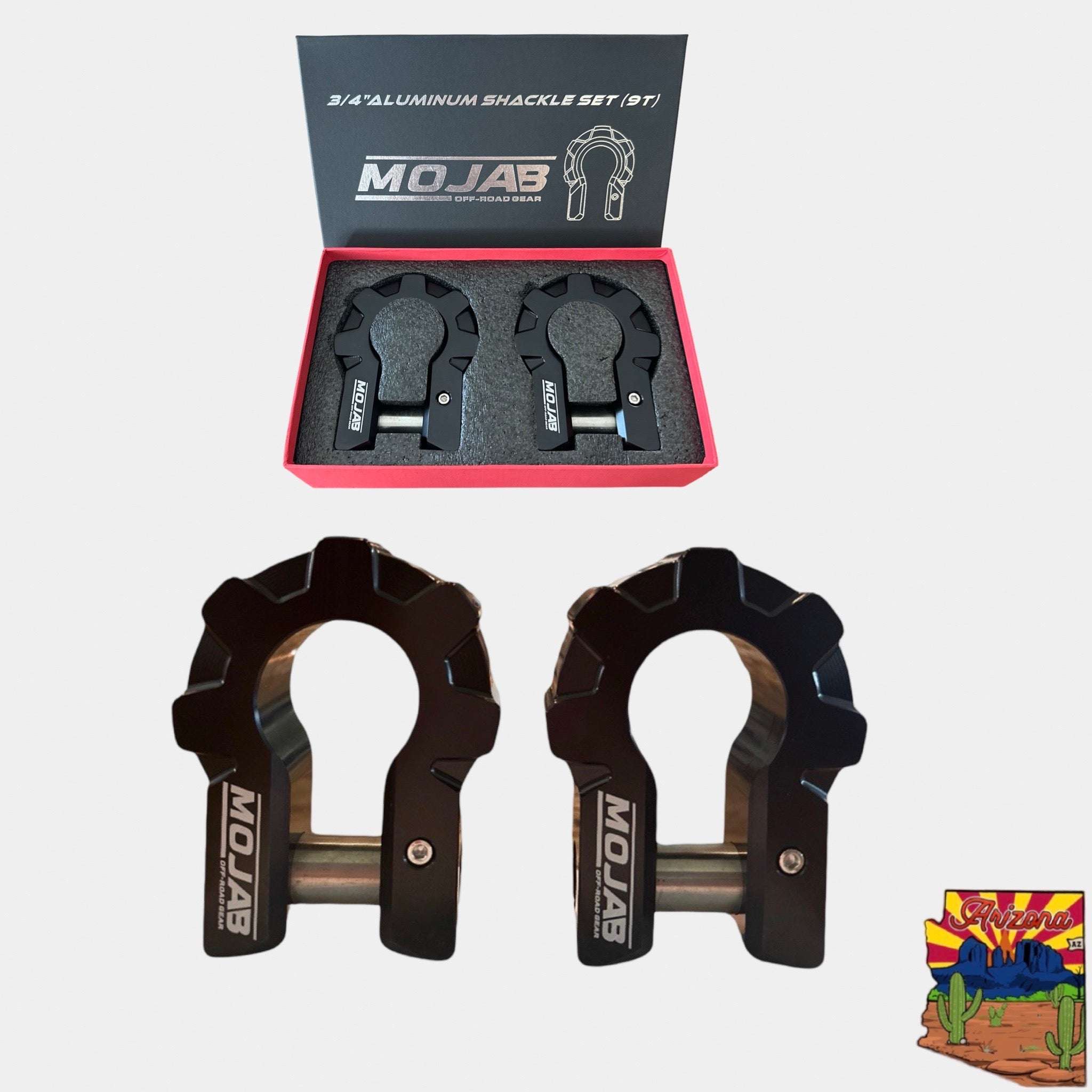 Extreme Duty Aluminum D-Shackle Set (9T), 3/4" - Lifetime Warranty