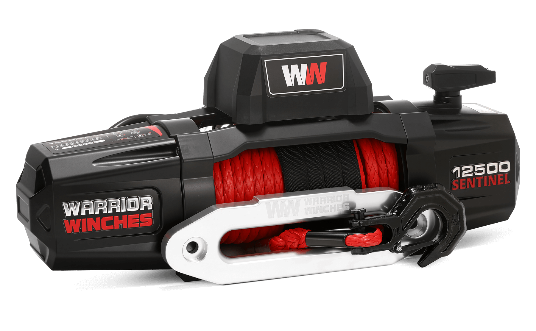 Sentinel 12,500lb Electric Winch - 12v Synthetic Rope