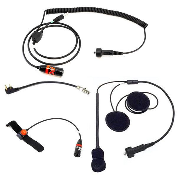 Motorcycle Helmet and Wiring Kit - PCI Race Radios