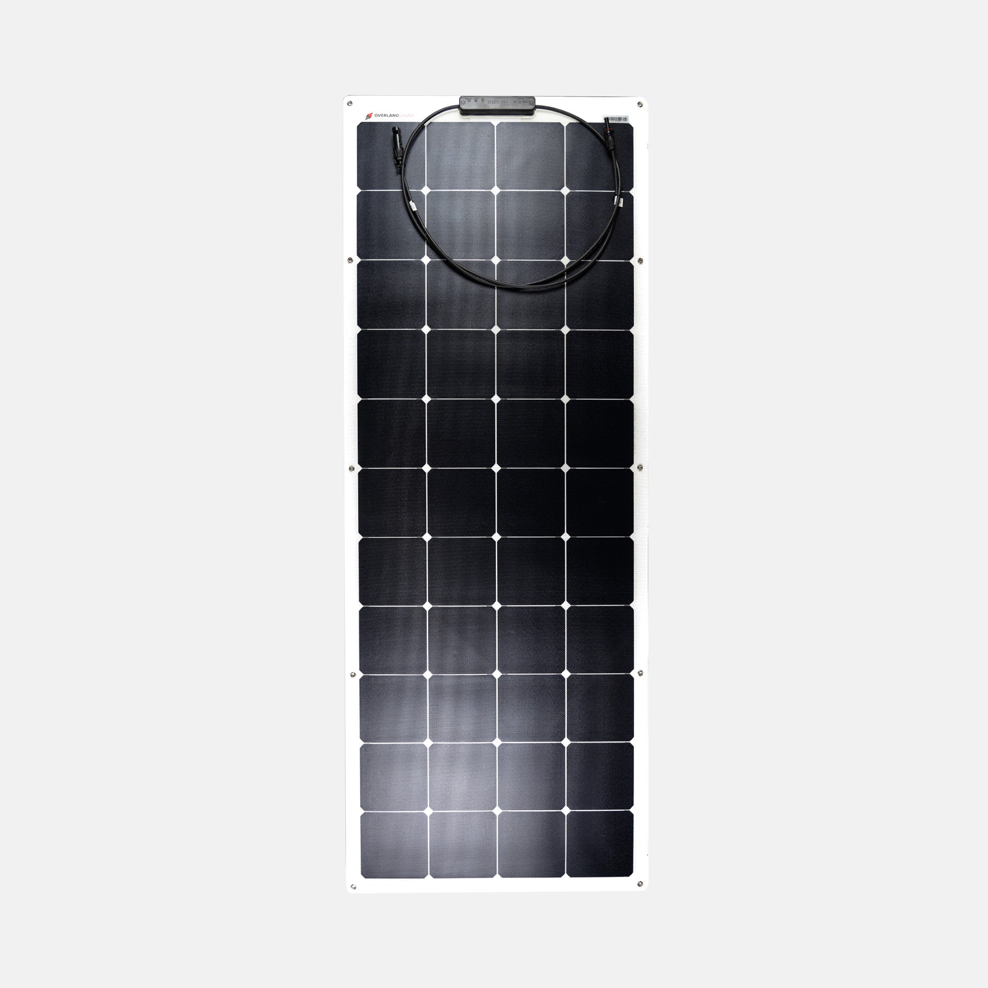 Overlander 130 Watt ETFE semi-flexible solar panel with high-efficiency SunPower Maxeon Gen III cells and MC4 connectors
