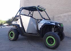 50 Cal RZR Doors Red on Black