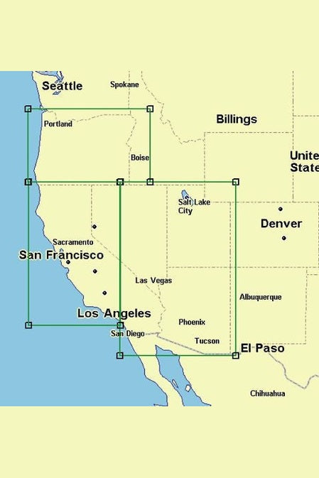 PCI Western US Lowrance Map
