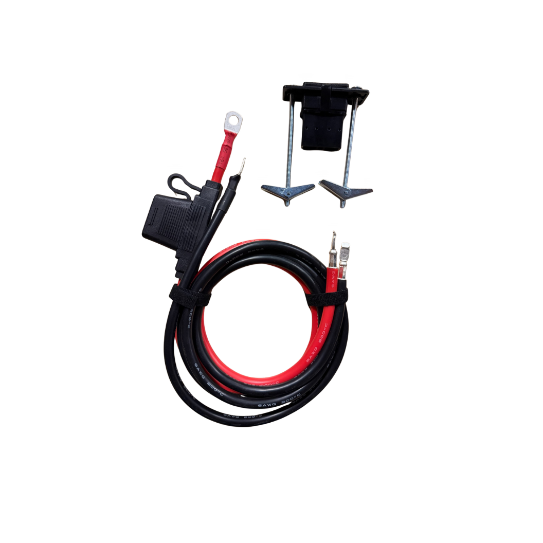 EZ Power Plug heavy-duty wiring harness mounted on vehicle bumper with Anderson-style connector for off-road air compressor connection