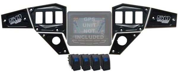 RZR Dash Panel Digital GPS 6 piece with switches