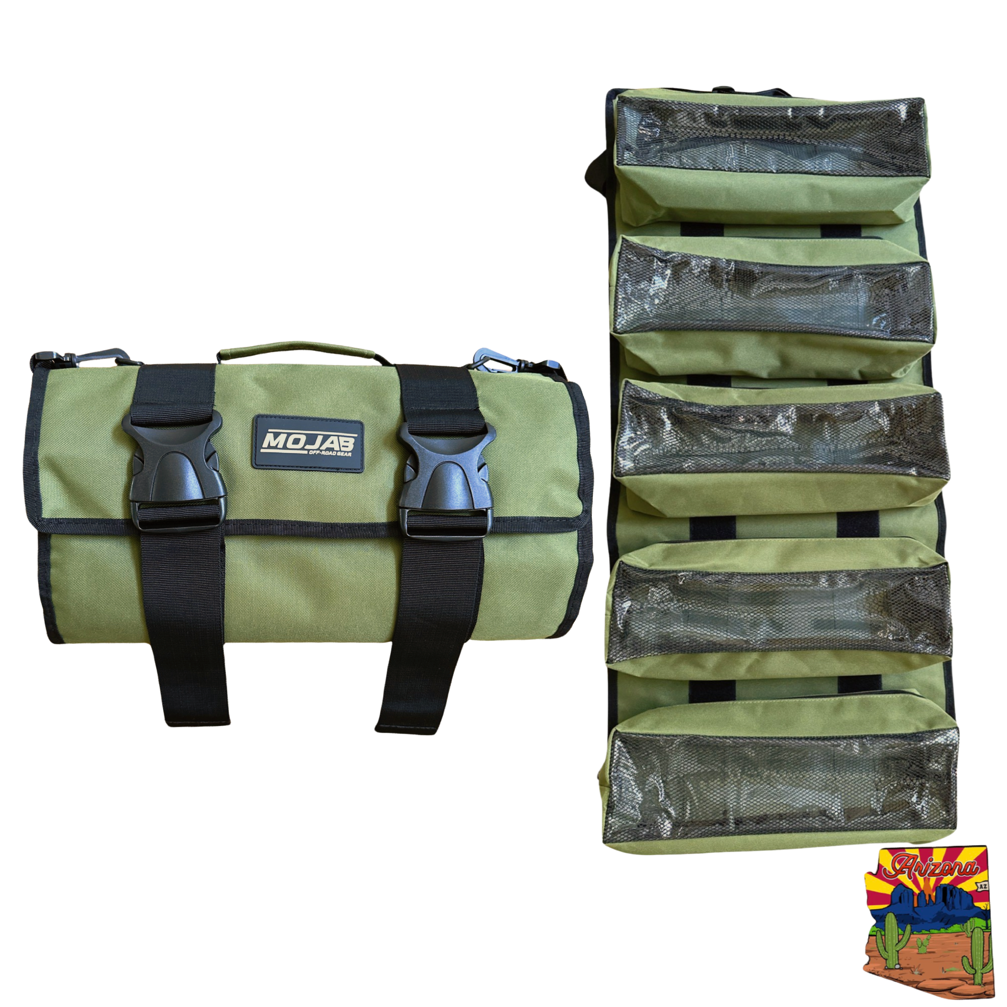 Large Canvas Tool Organizer - 5 Removable Pouches | Easy Tool Storage
