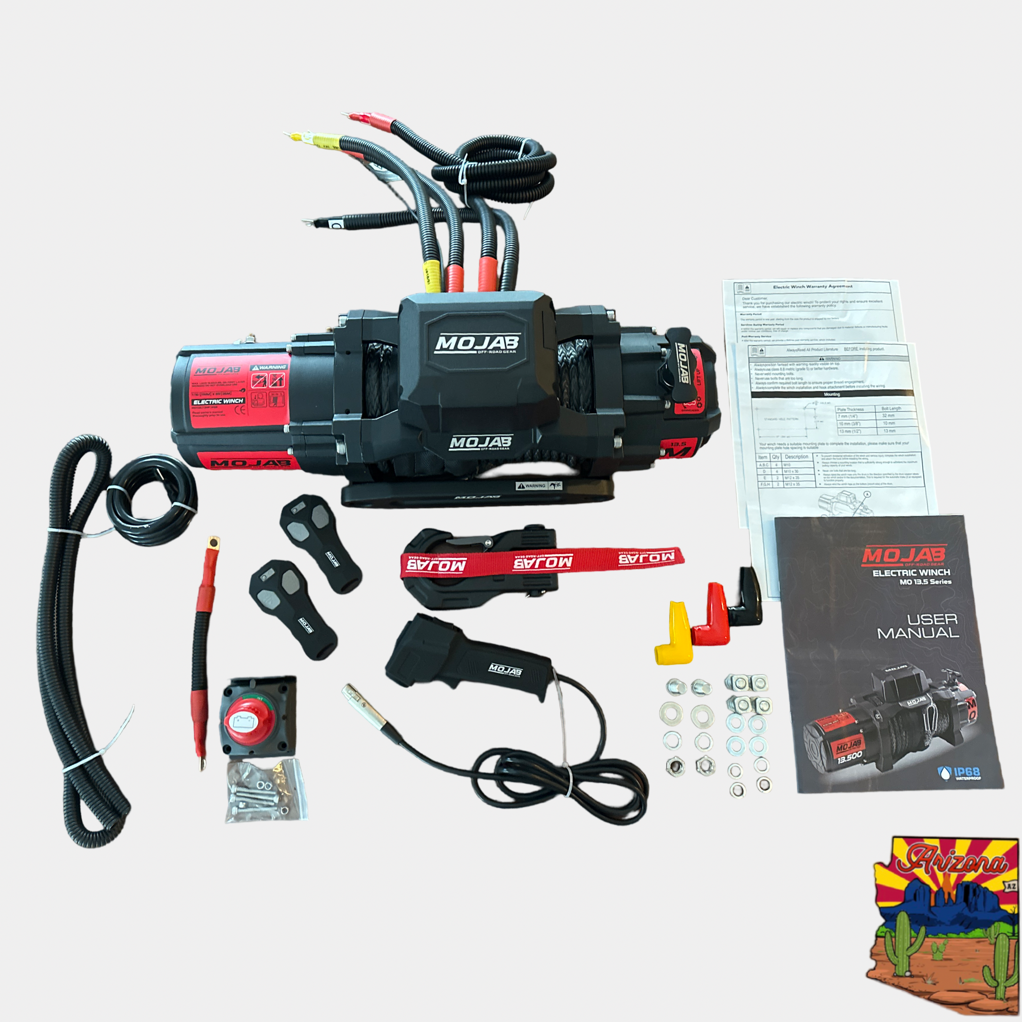 Electric Winch - 13,500 lb Capacity for Heavy Duty Recovery