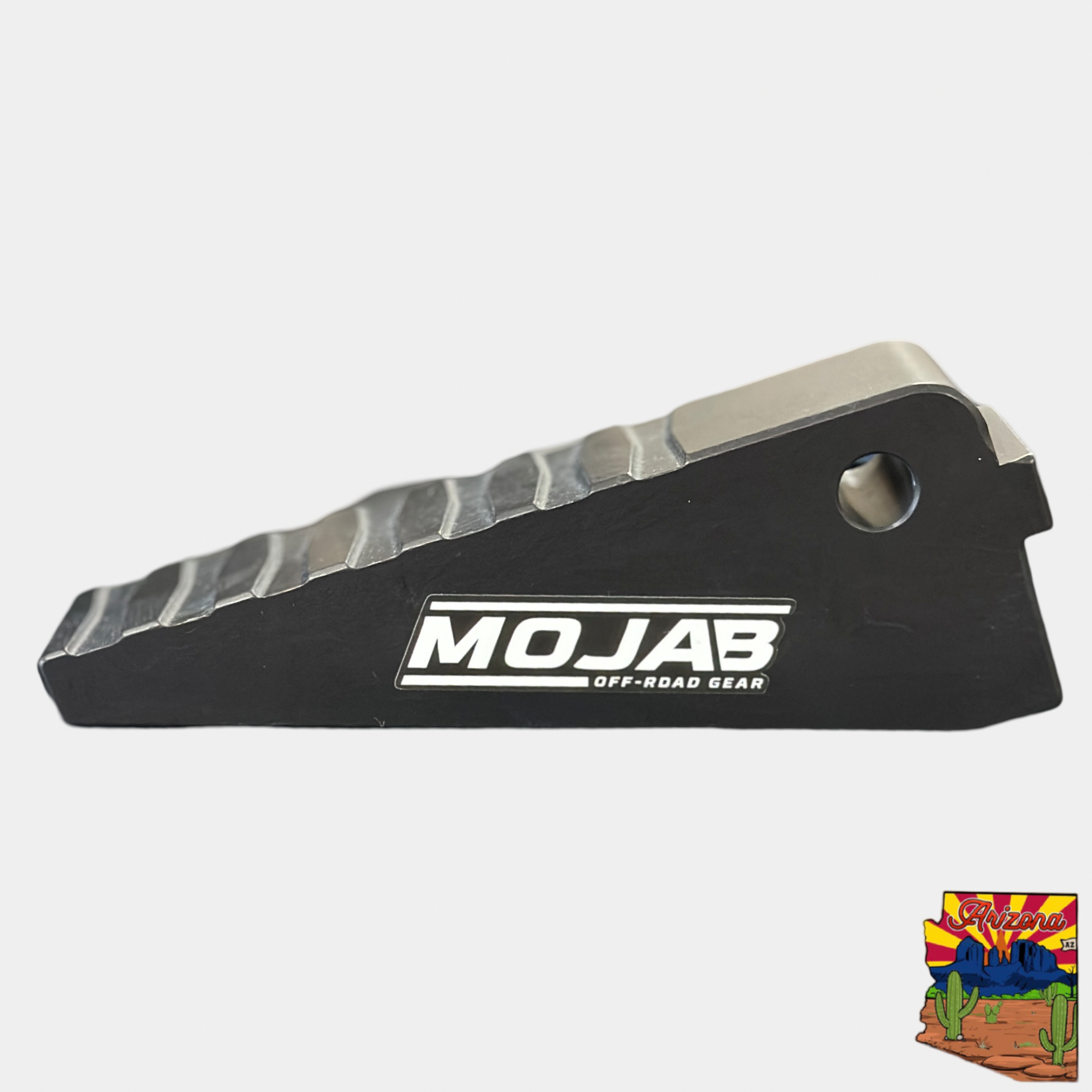 XL Jack Extension Arm 6-inch black anodized 6061 billet aluminum compatible with MOJAB Gen 1 and Gen 2 hydraulic jacks