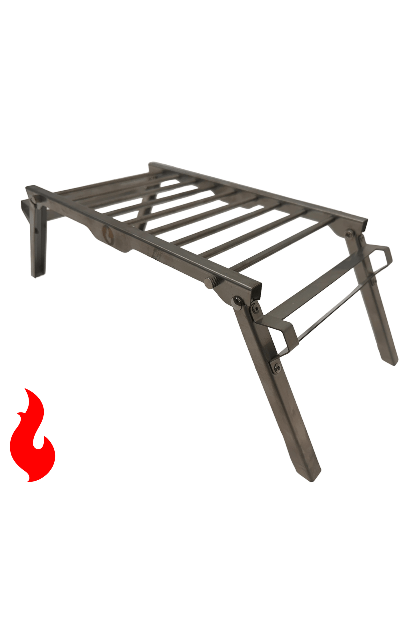 Versatile 304 Stainless Steel Grill Stand and Hot Pad Combo - Over Under Grill Thingy