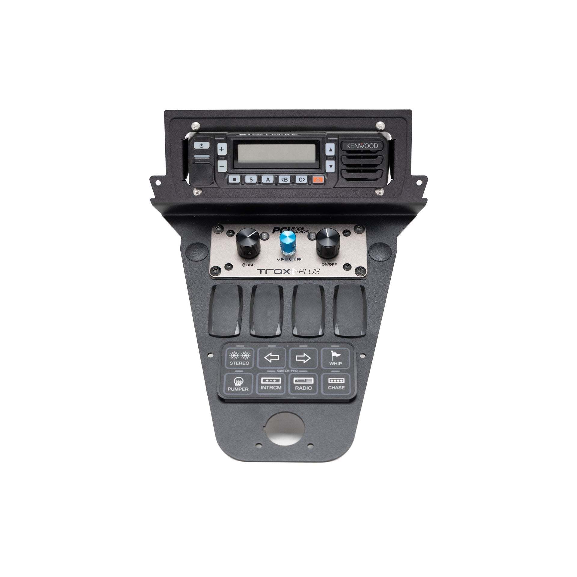 Polaris 2025 RZR Pro R with Kenwood radio and Switch Pros bracket mounted for off-road communication