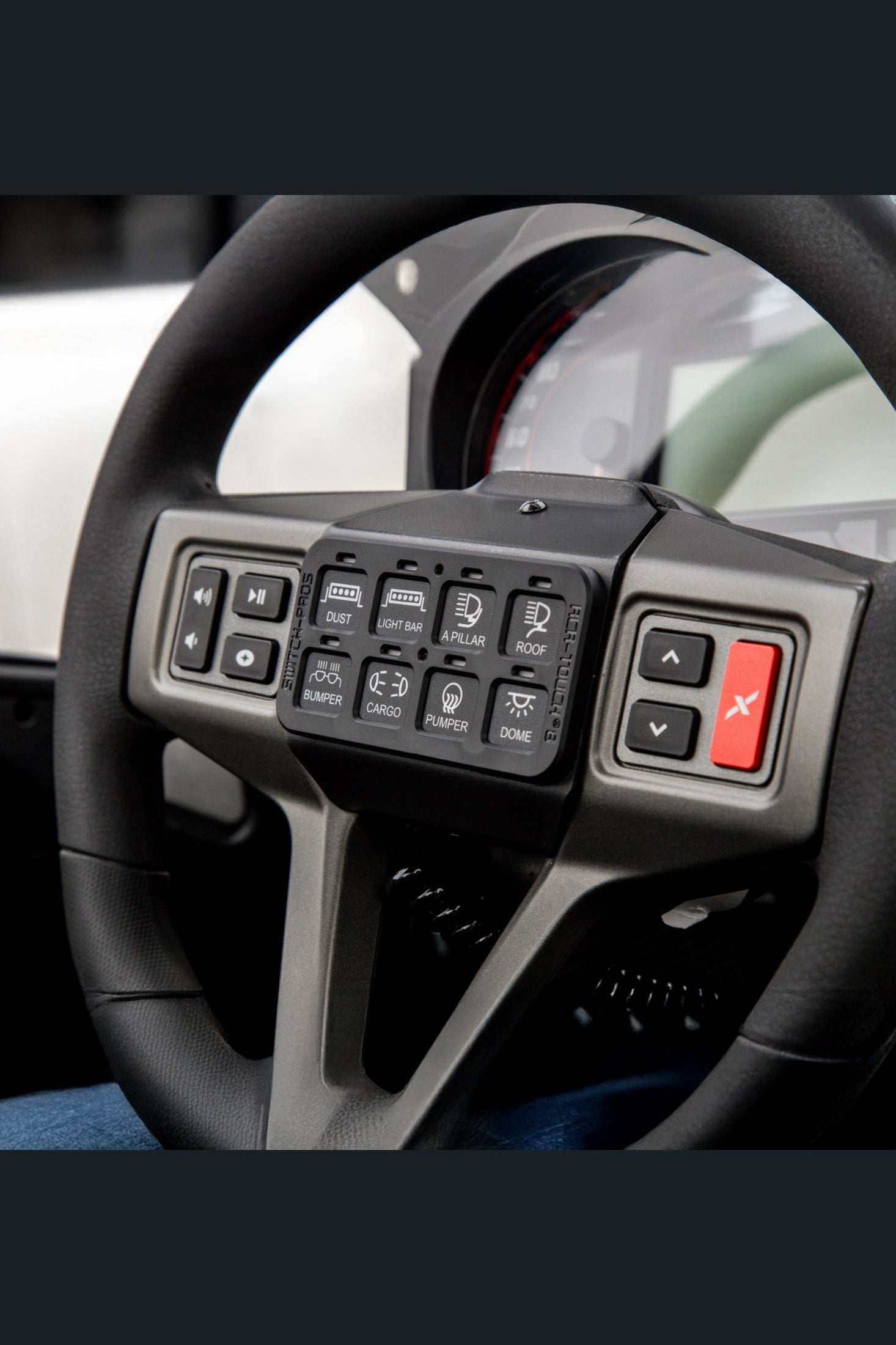 Polaris RZR Switch Pros 8 Steering Wheel Mount