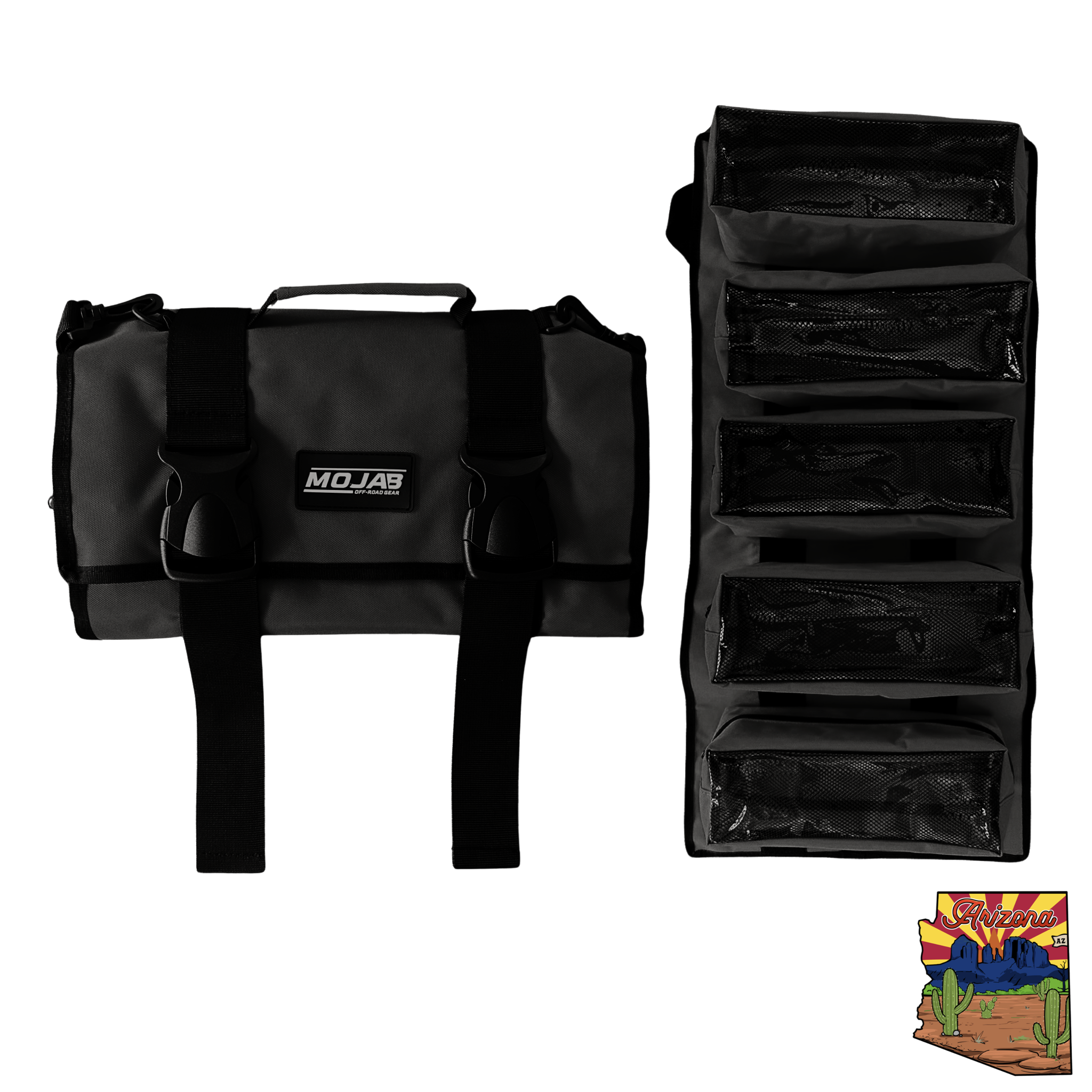 Large Canvas Tool Organizer - 5 Removable Pouches | Easy Tool Storage