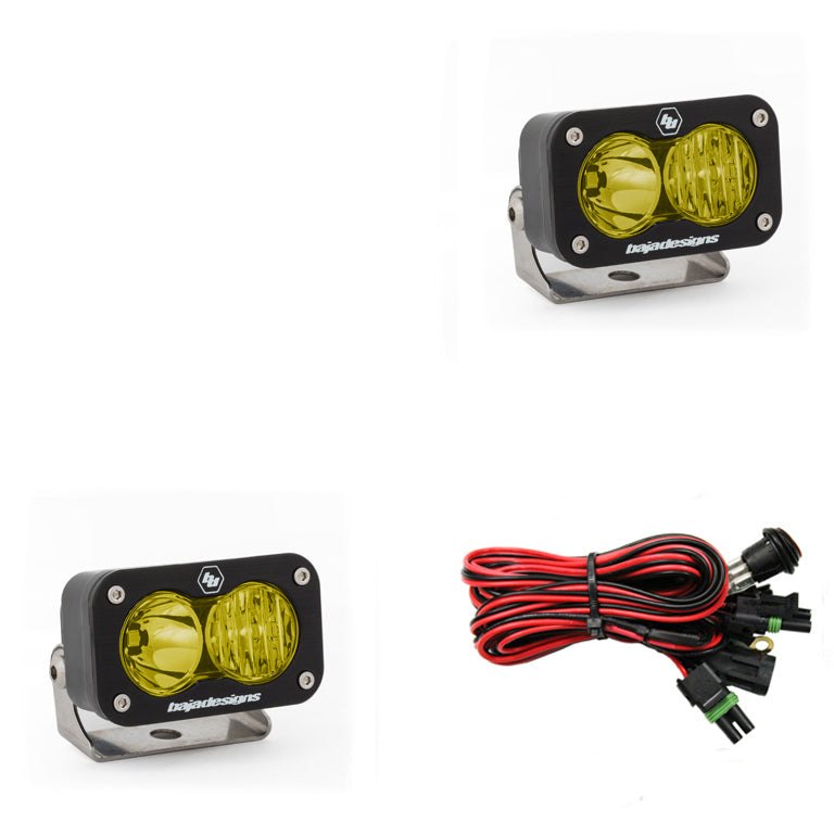 S2 Sport Black LED Auxiliary Light Pod Pair - Universal | Baja Designs