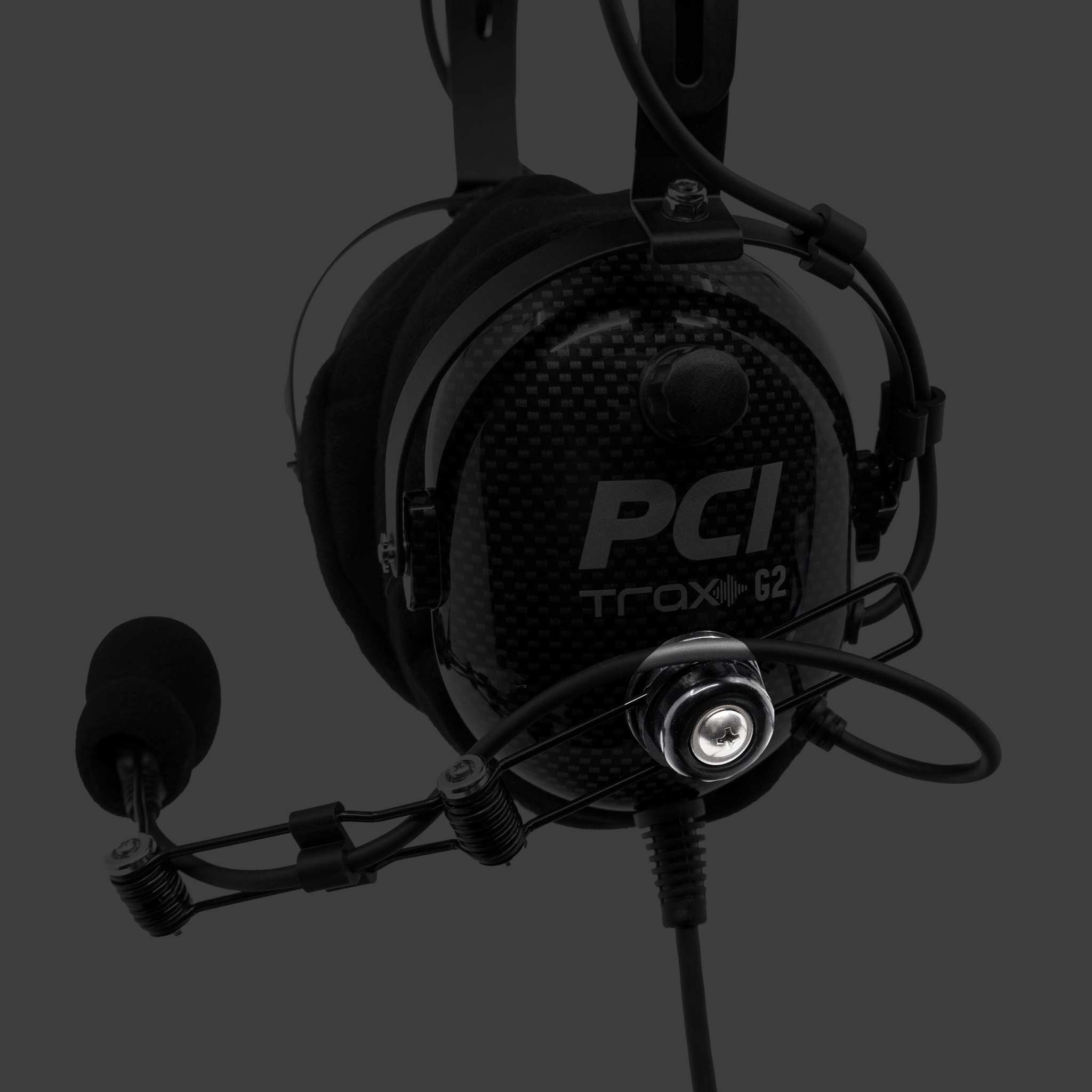 Wire Boom Hardware for Open Face Helmet or Headset - PCI Race Radios