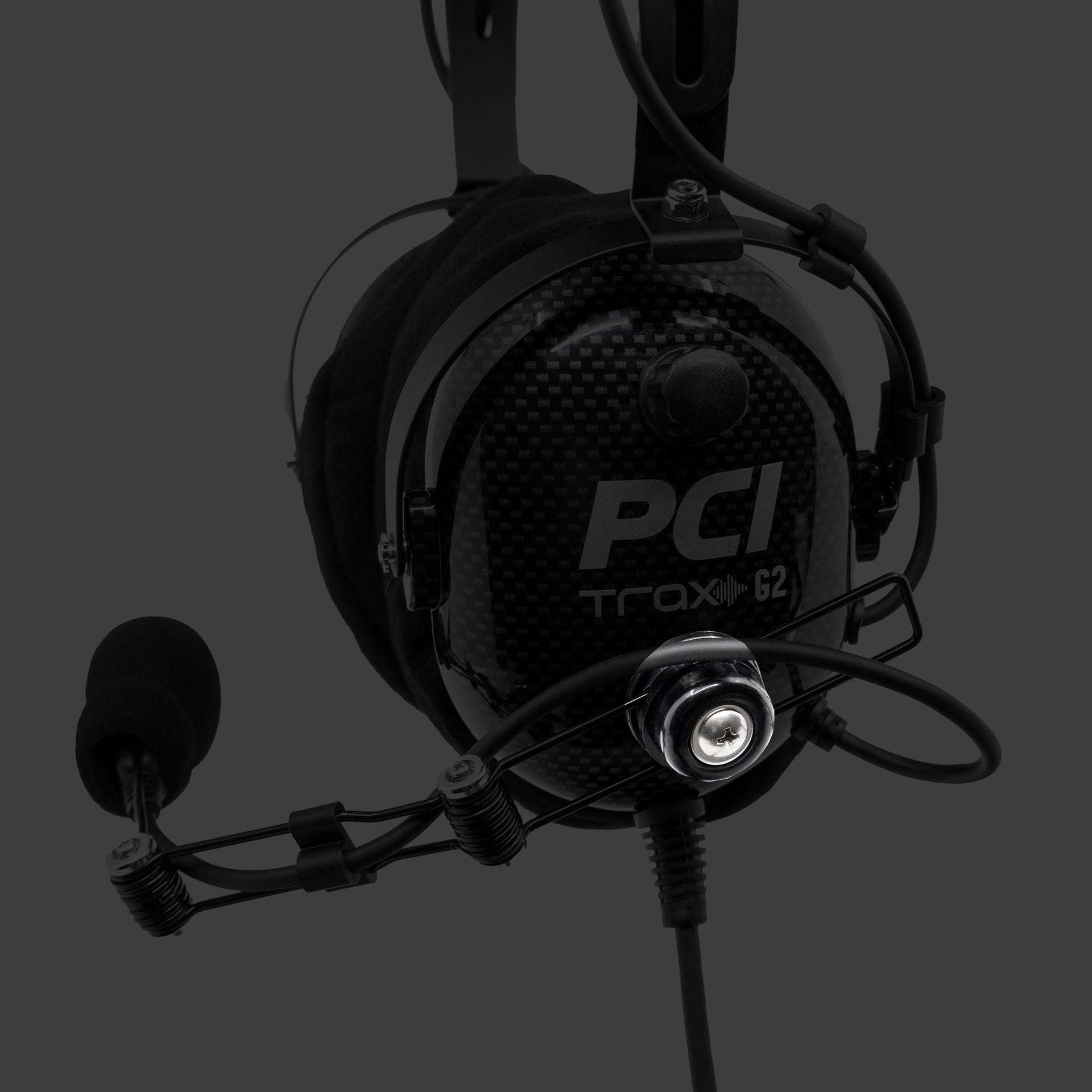 Wire Boom Hardware for Open Face Helmet or Headset - PCI Race Radios
