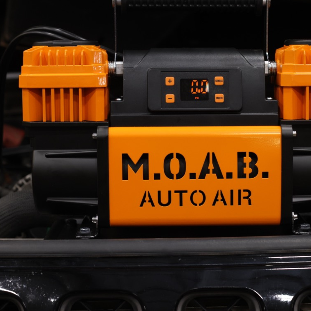 Auto Air digital pressure Portable Dual Air Compressor M.O.A.B.