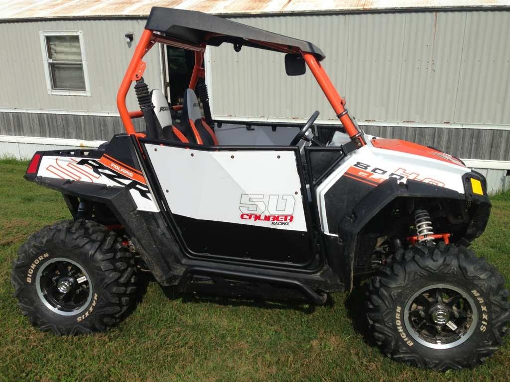 50 Cal RZR Doors White on Black