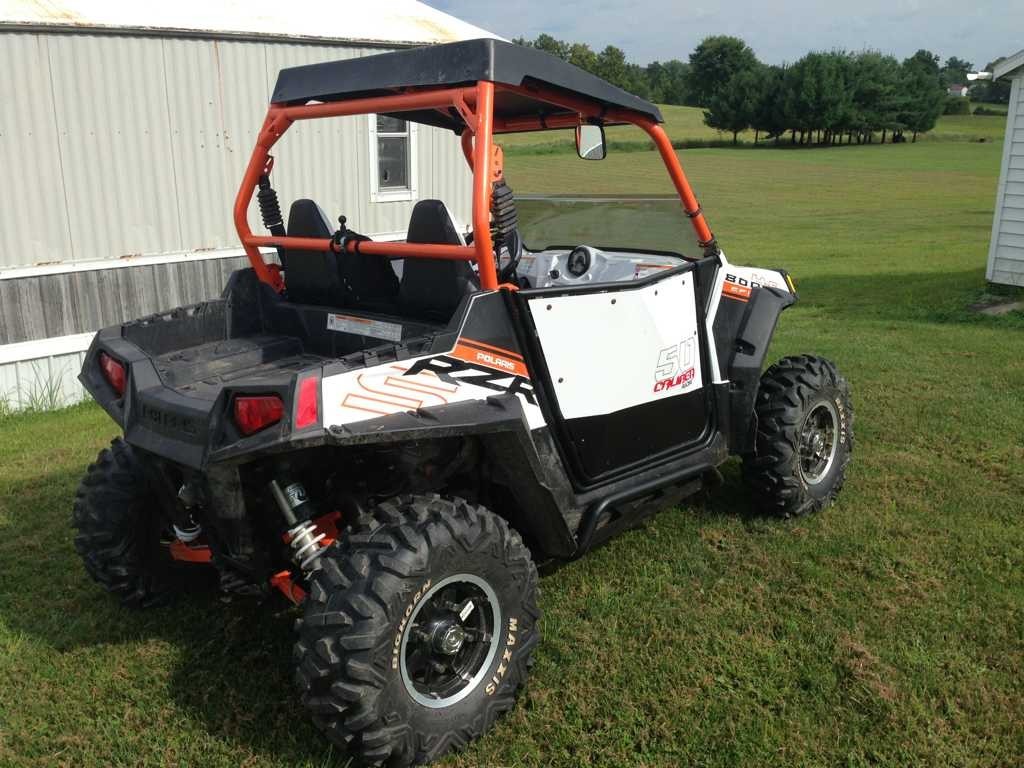 50 Cal RZR Doors White on Black