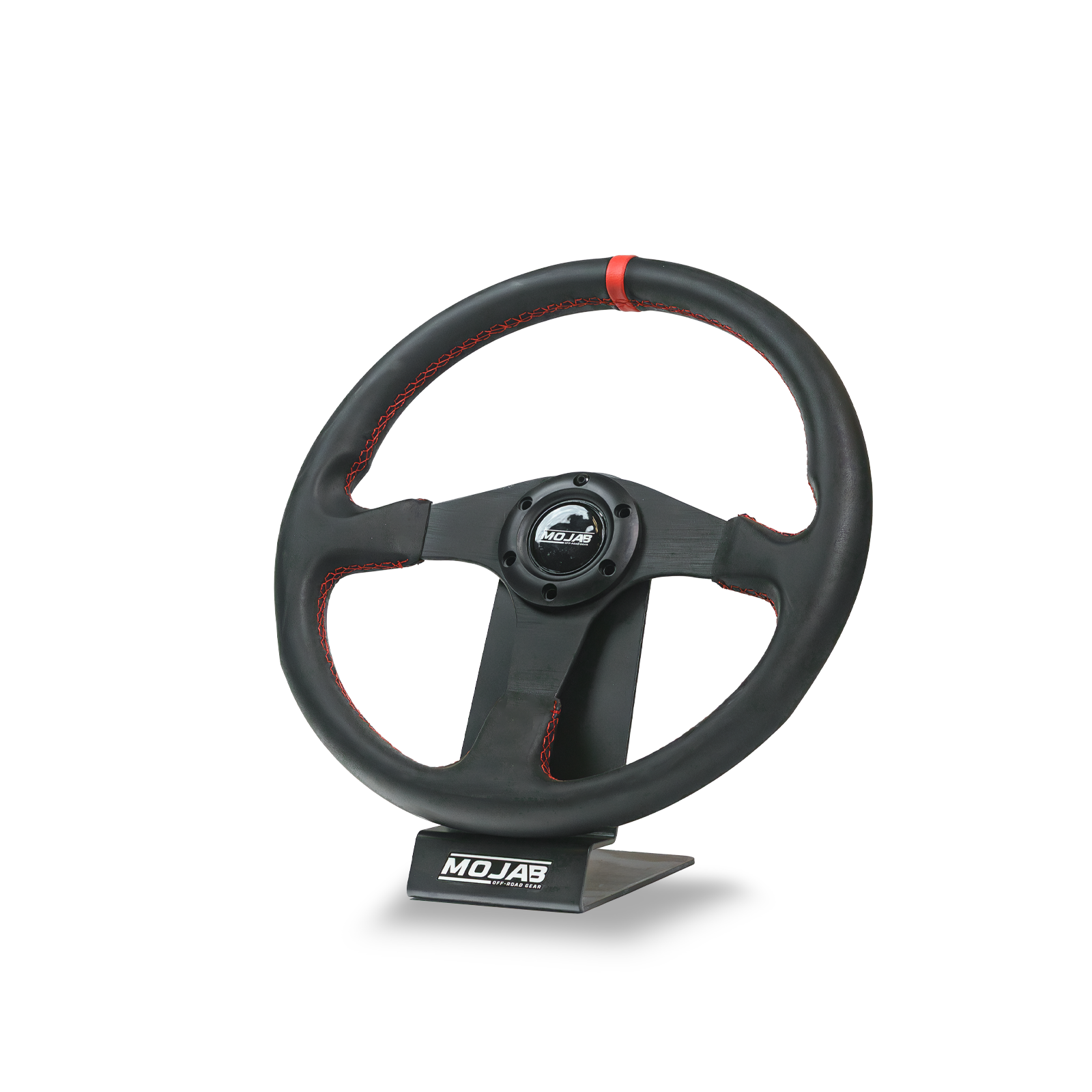 MOJAB 13.5" flat steering wheel with leather or suede finish and aluminum 6061 construction