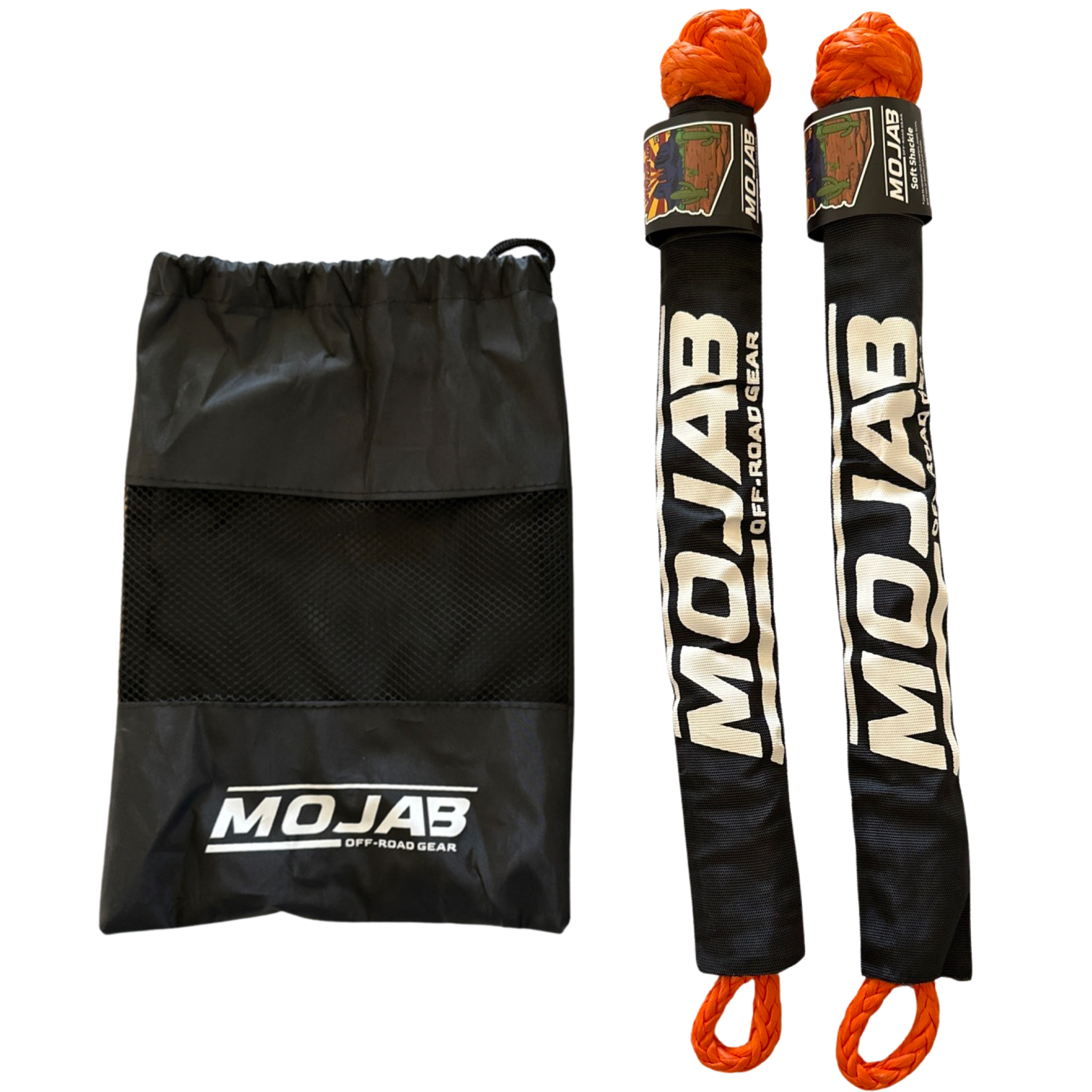 Soft Shackle 3/8'' x 22'' – Heavy-Duty Recovery | Set of 2 with Sleeve