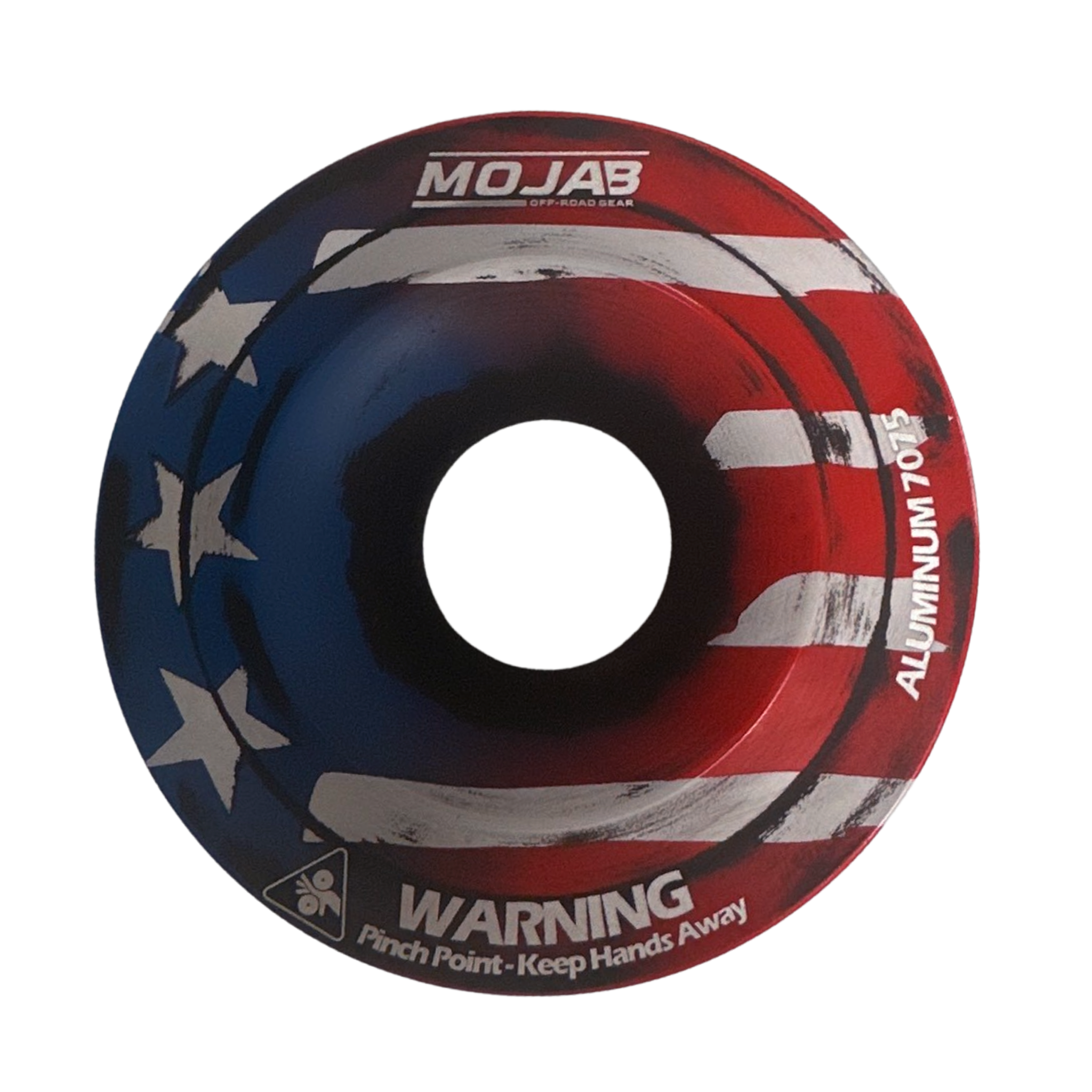 American Flag XL Snatch Ring - Heavy Duty 4.7-inch Diameter Aluminum