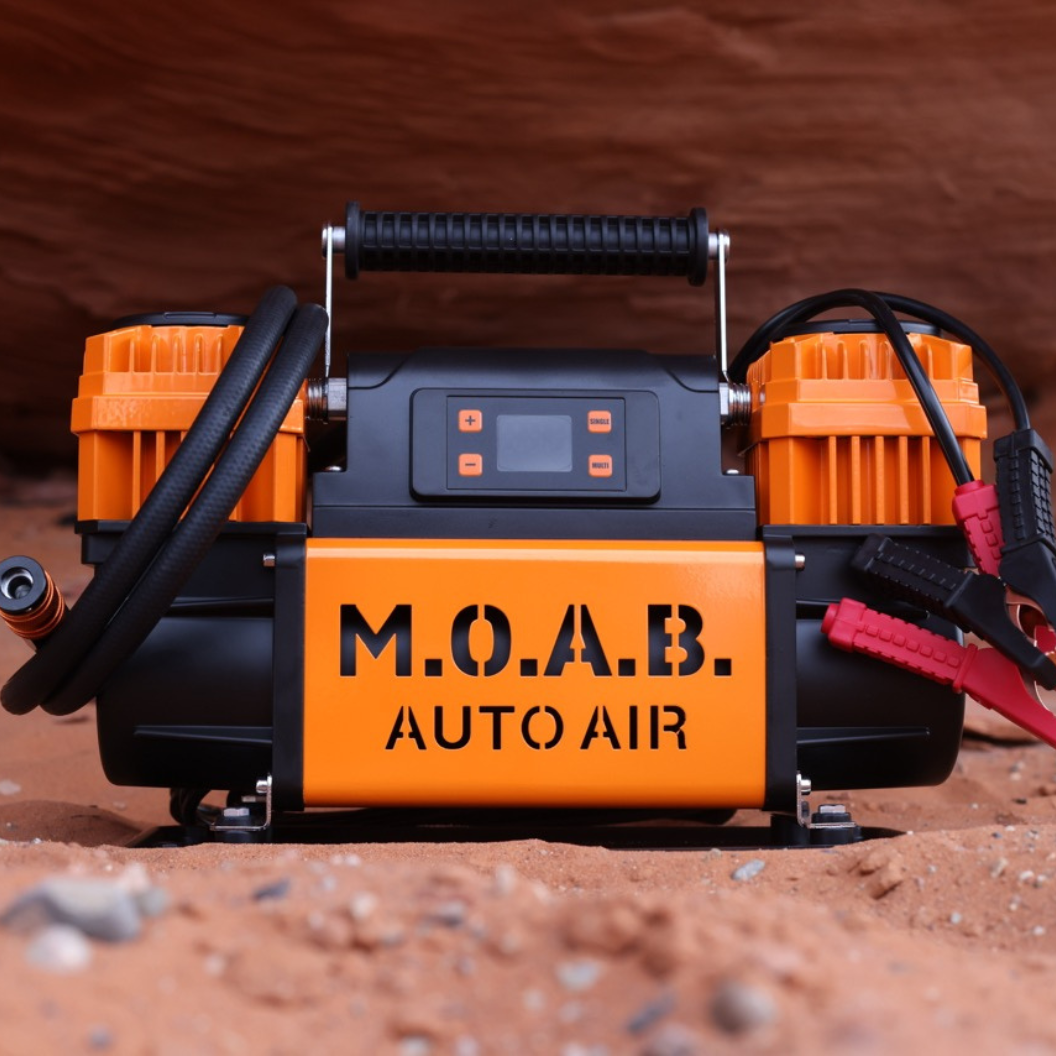 Auto Air digital pressure Portable Dual Air Compressor M.O.A.B.