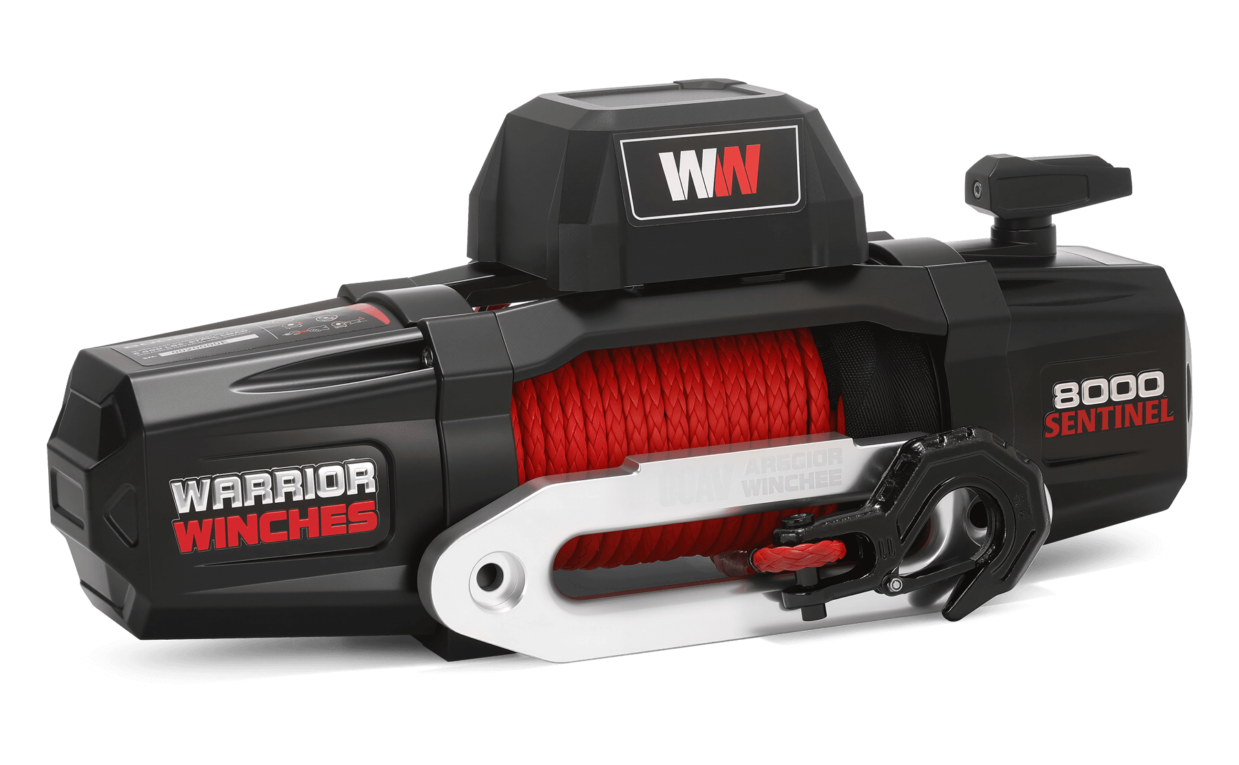 Sentinel 8,000lb Electric Winch - 12v Synthetic Rope