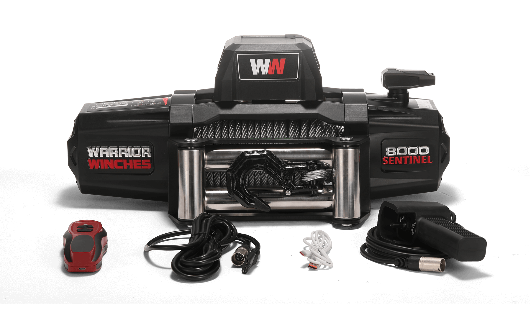 Sentinel 8,000lb Electric Winch - 12v Steel Rope