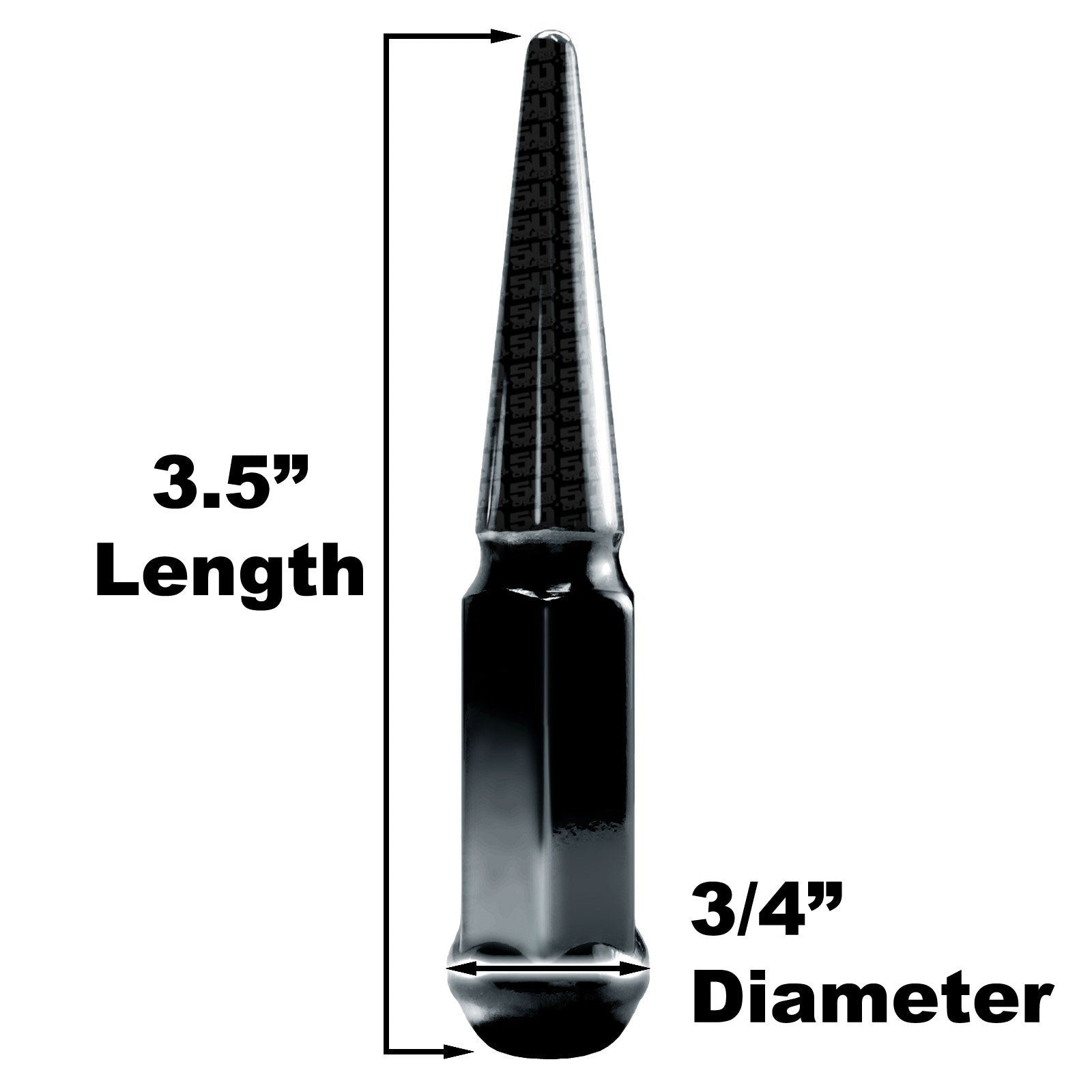 3.5 Inch Spike Lug Nut Singles