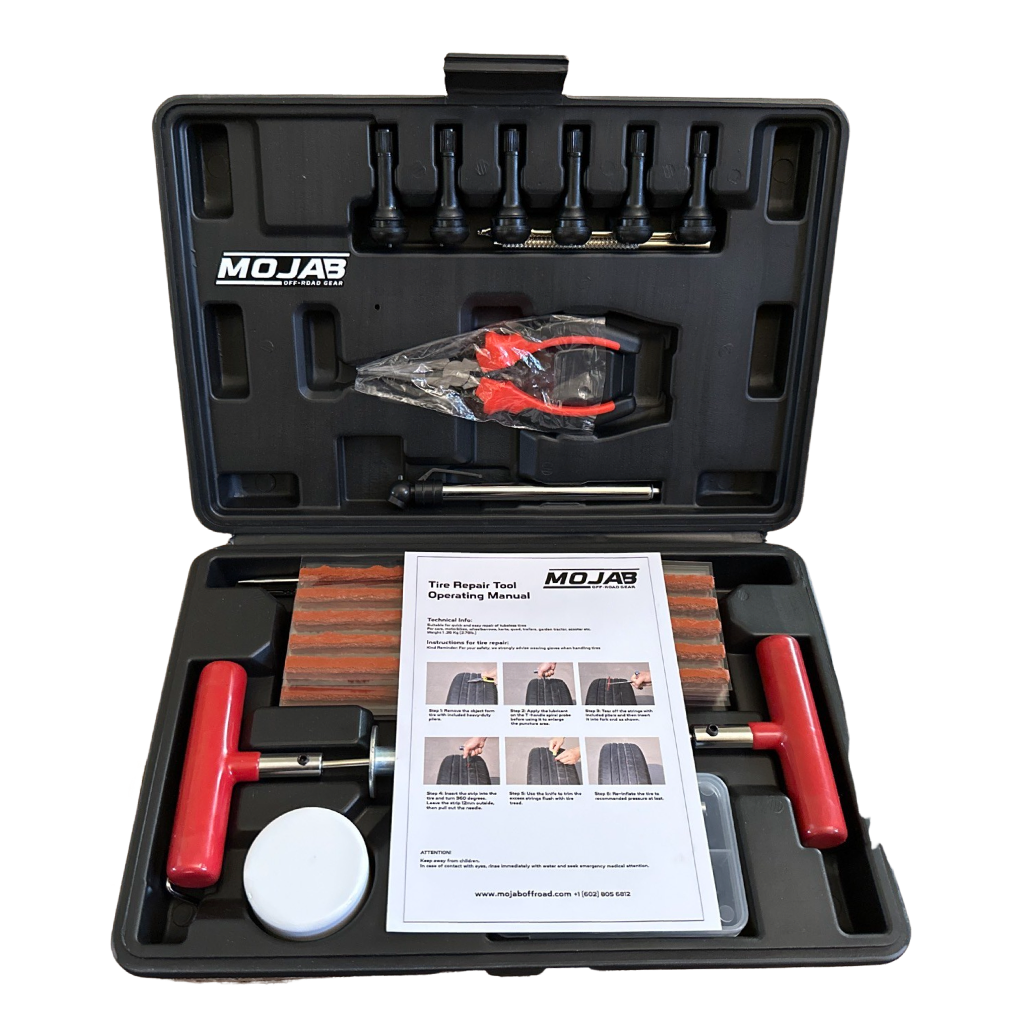 Tire Repair Kit - 96-Piece Set for Vehicle Emergency Repairs