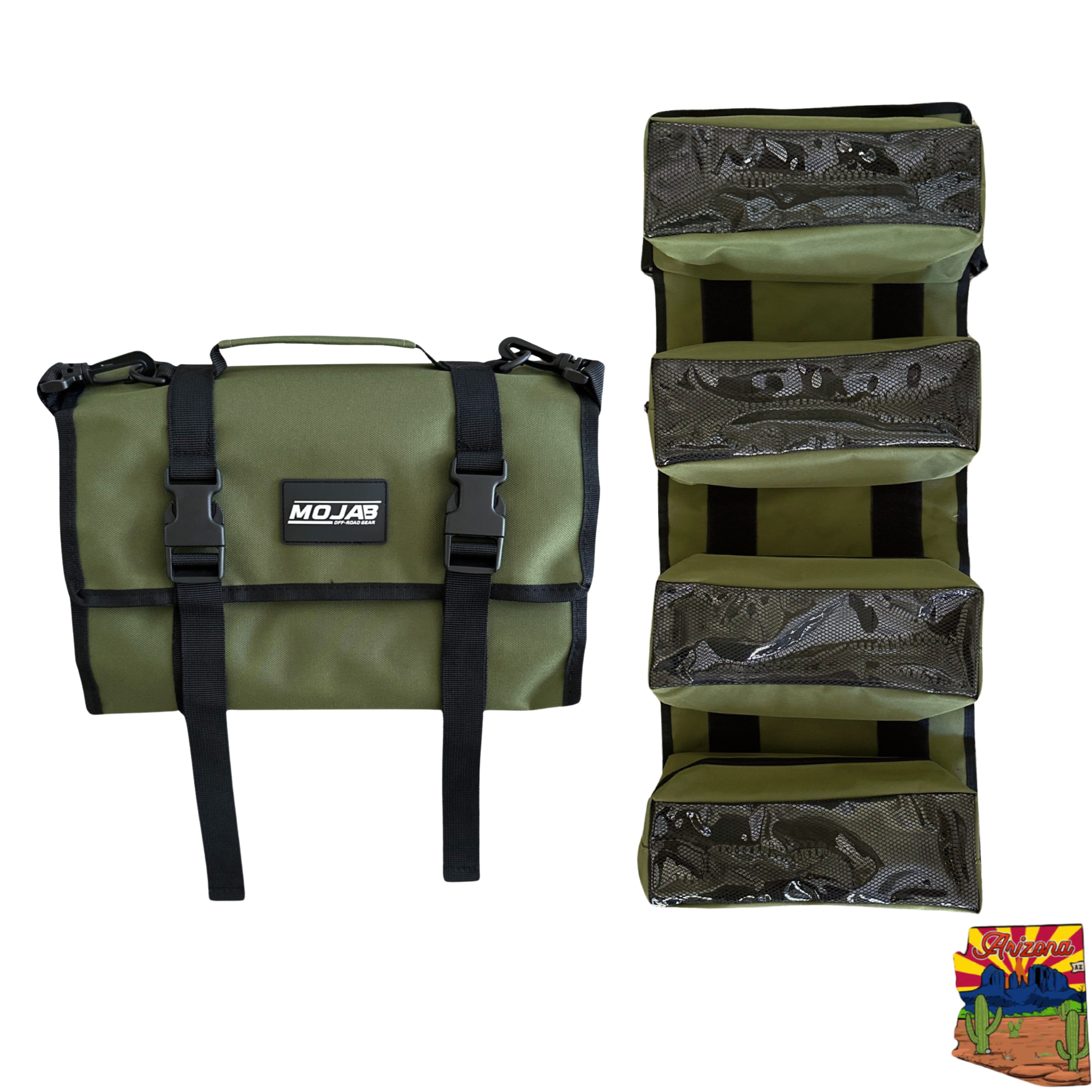 Canvas Tool Organizer - Medium Sized Bag with Removable Pouches