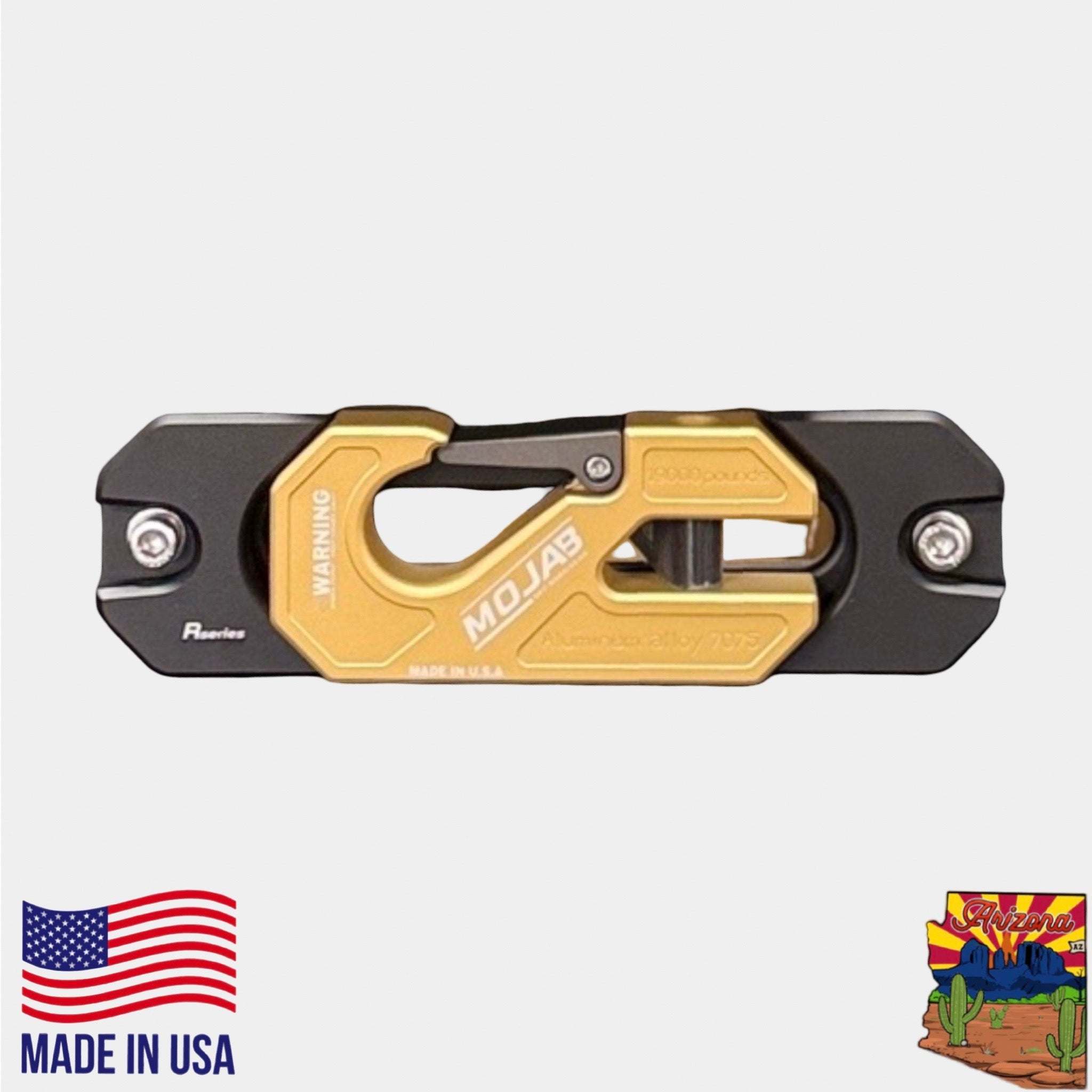 Aluminum Recessed Winch Shackle with Fairlead Kit, closed latch (LIFE TIME WARRANTY*)