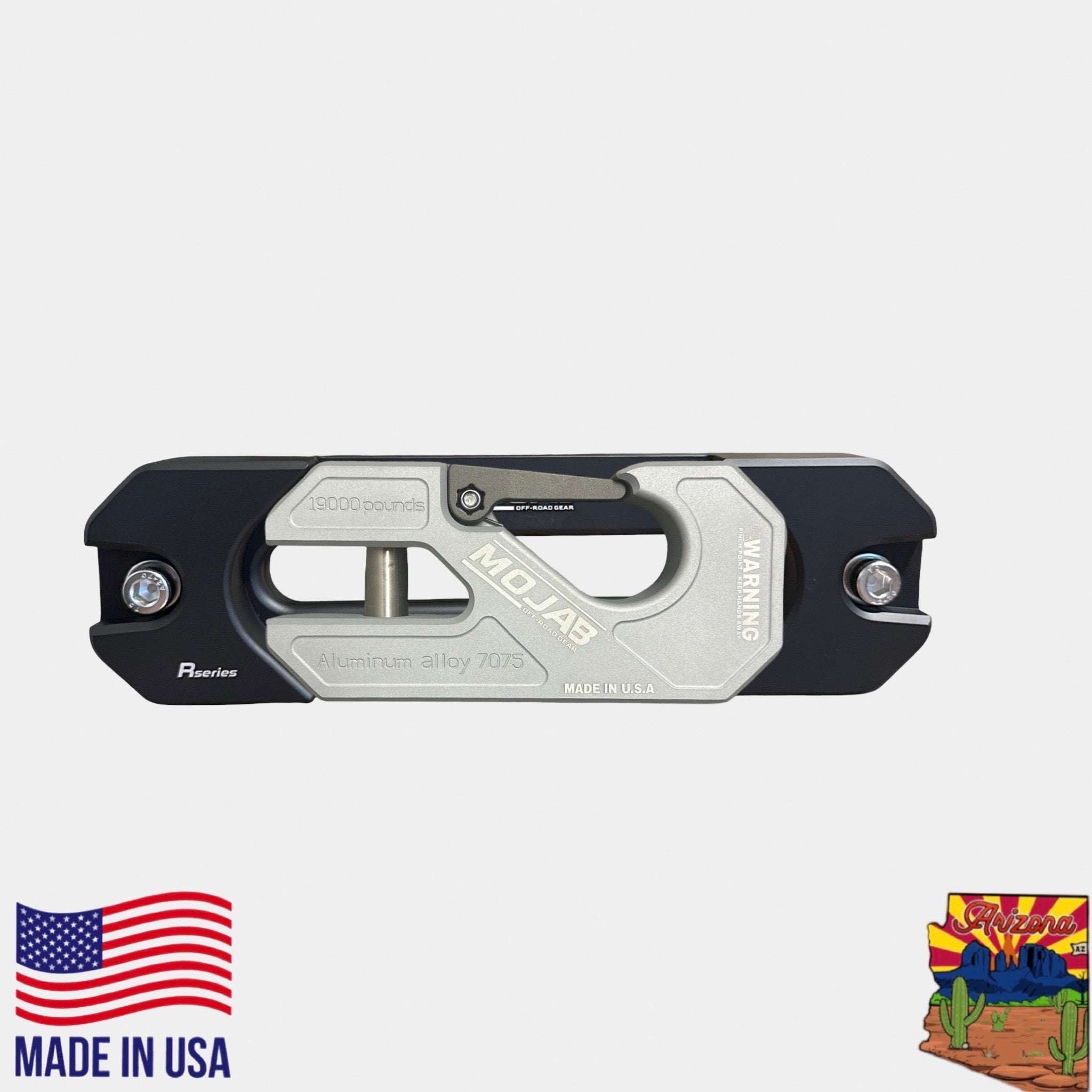 Aluminum Recessed Winch Shackle with Fairlead Kit, closed latch (LIFE TIME WARRANTY*)