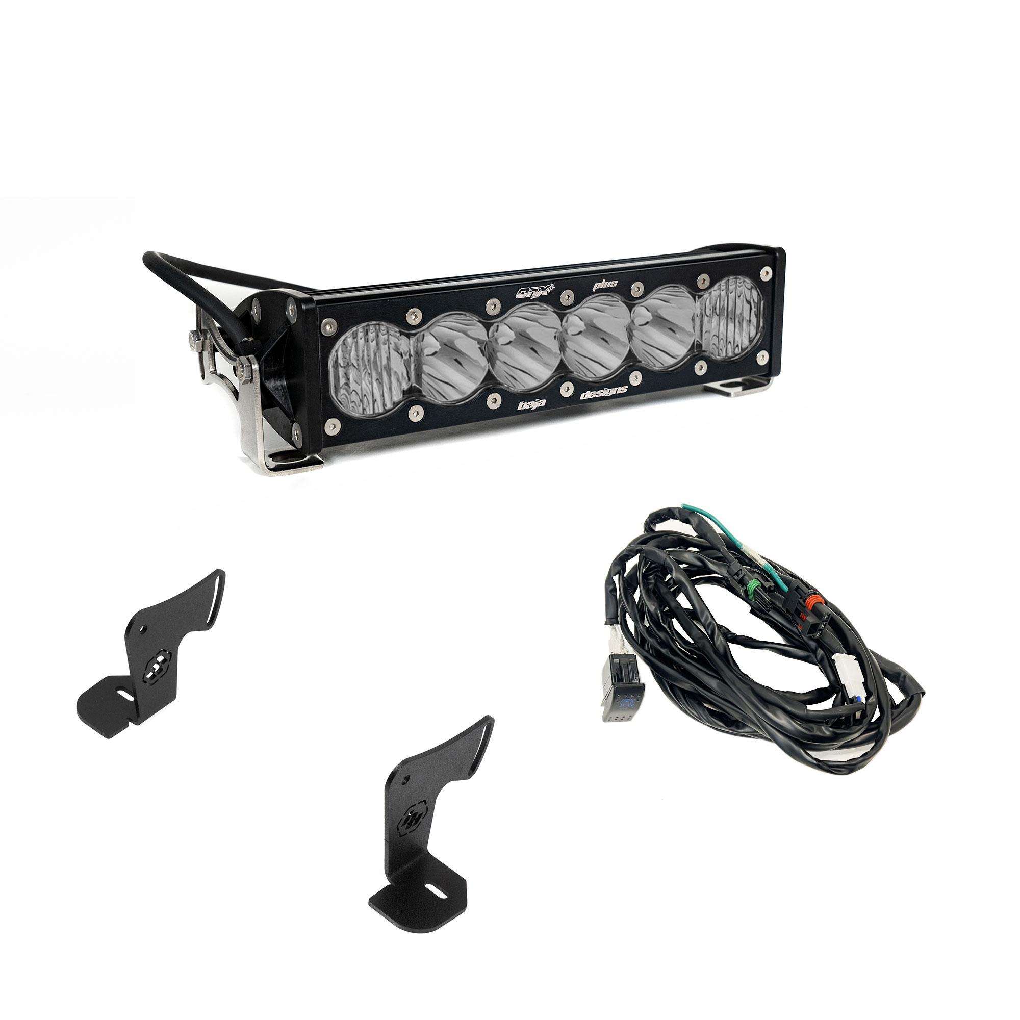 Polaris RZR 2025 Pro model with OnX6+ 10" hood light bar kit installed