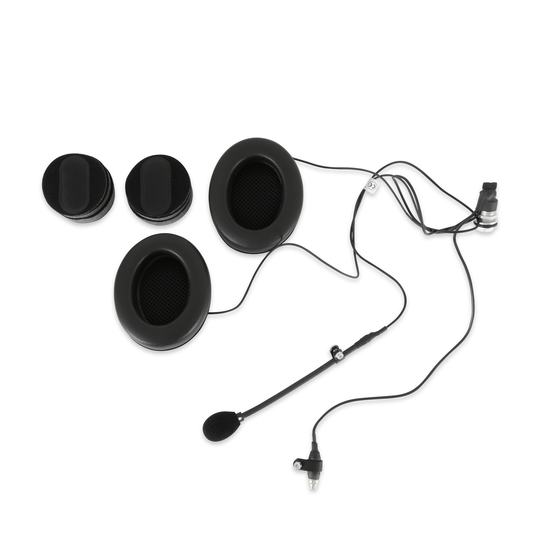 Stilo Helmet Wiring Kit with boom mic, ear cups, and 3.5mm jack for Stilo WRX Dirt Helmet audio and communication