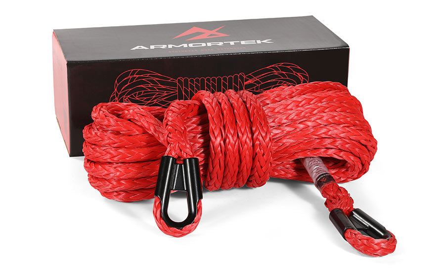 Armortek Synthetic Rope Extension 1/2" x 50' - Heavy Duty Winch Rope