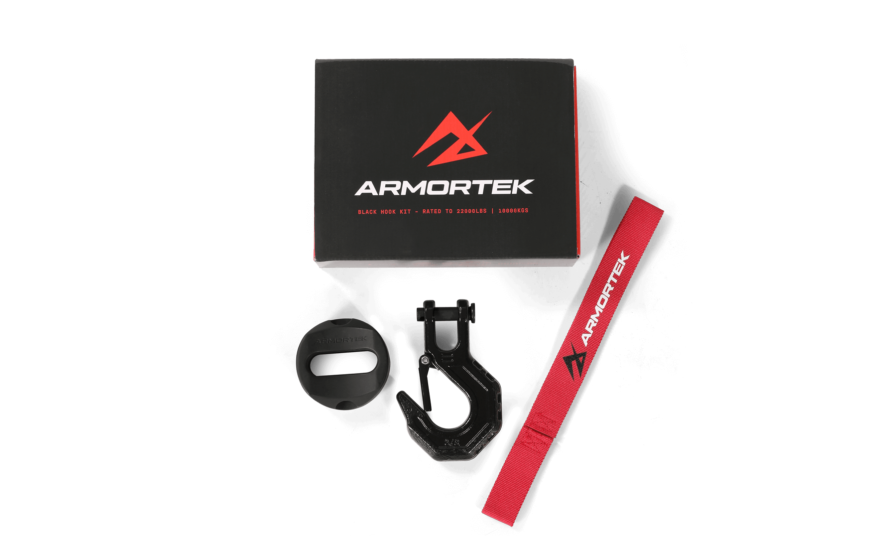 Armortek Black Hook Kit for 1/2" Rope - Rated 22,000 LBS | Secure