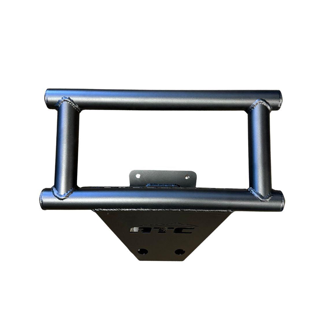 ATC Race Bumper black powder-coated steel front bumper for Can-Am X3 with pre-welded light tabs and rugged race style design